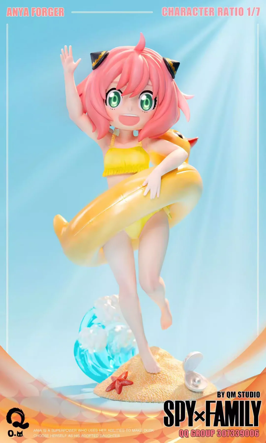 Pre sale 1 7 Scale Swimming Suit Anya Spy X Family QM Studio weareanimecollectors