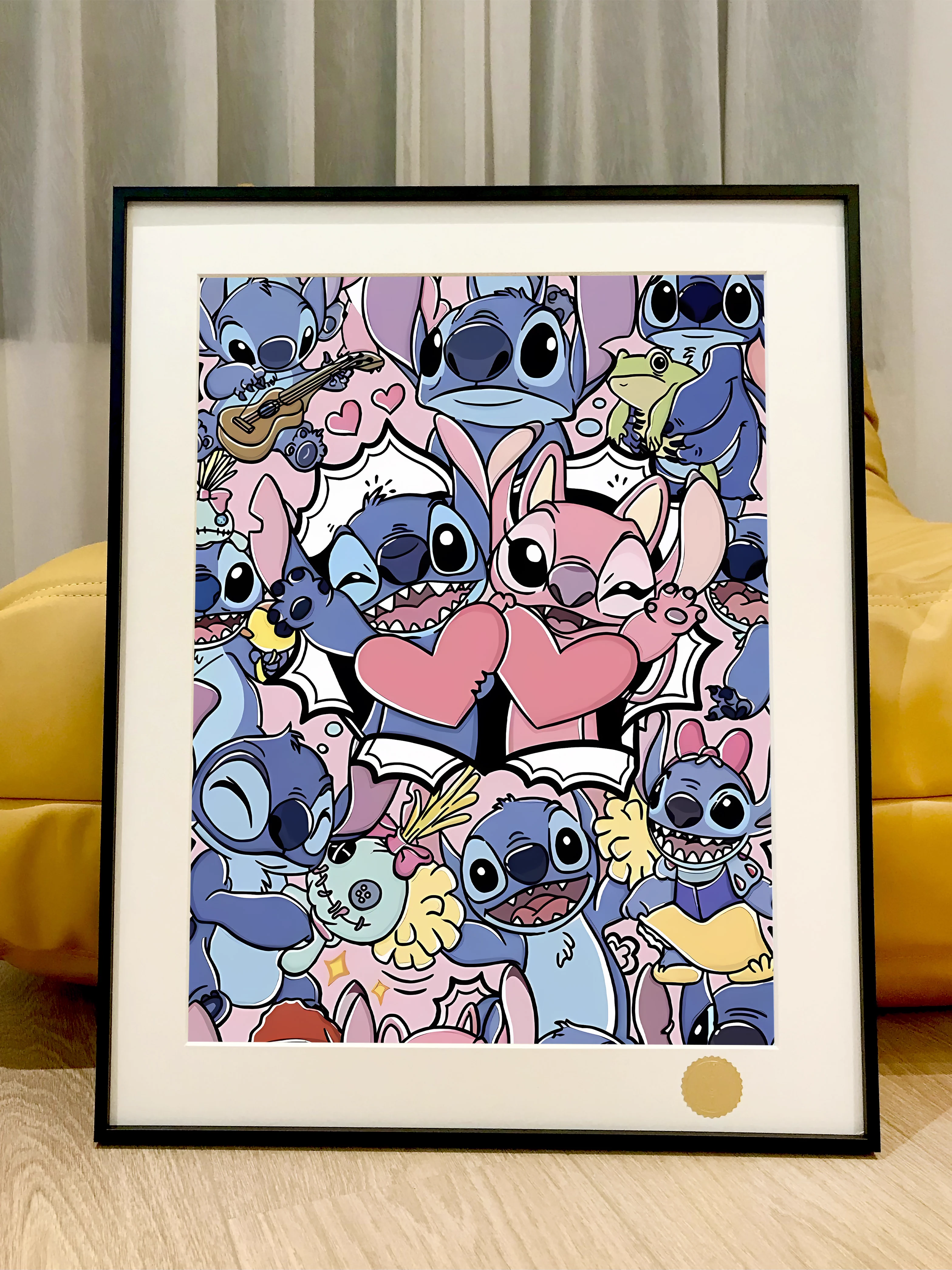 Disney Lilo Stitch Angie Diamond Painting Cartoon Cross Stitch Kits Diamond  Art for Decor