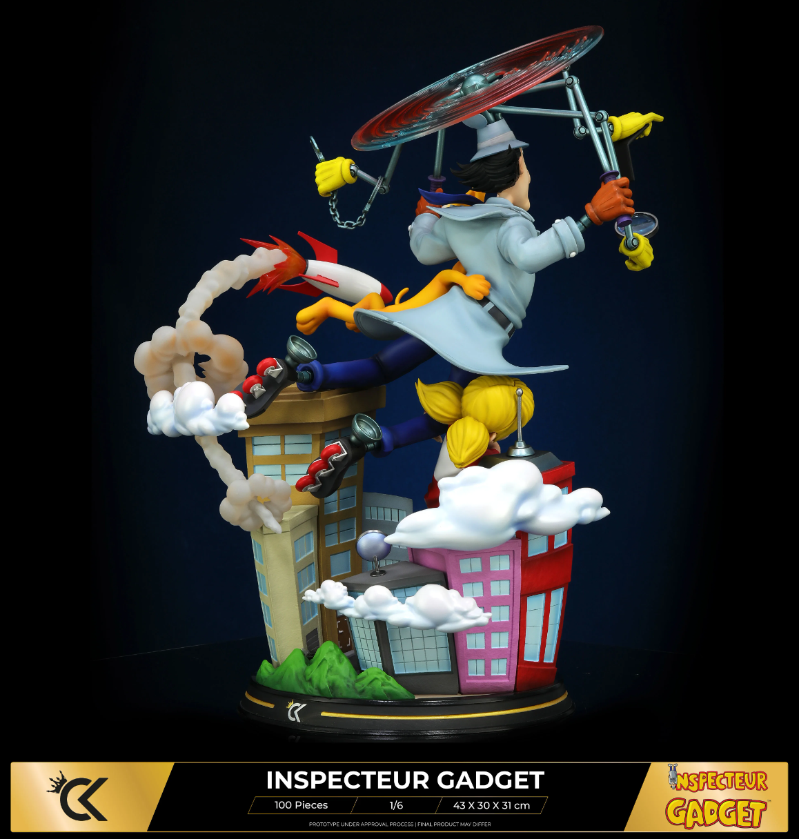 INSPECTEUR GADGET FLYING FIGURINE POP ANIMATION INSPECTEUR GADGET FUNKO