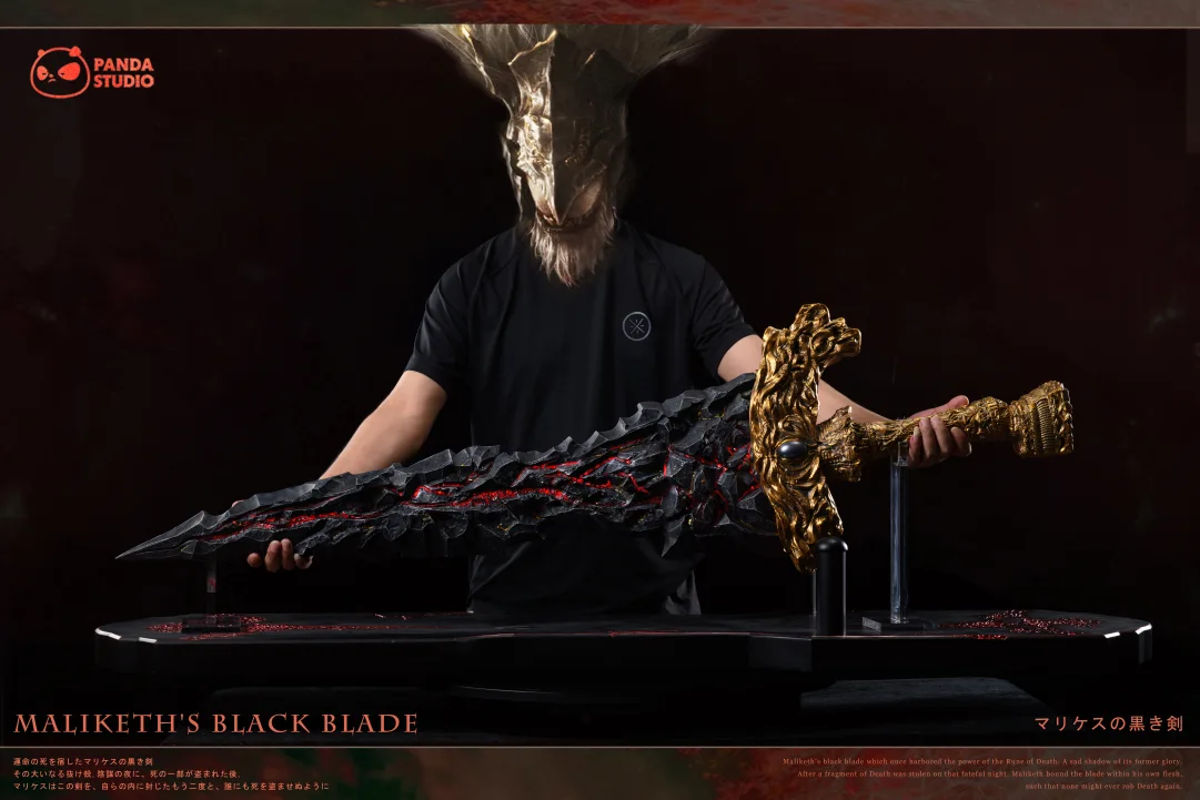 In stock】1/1 The Maliketh&rsquo;s Black Blade with LED-Elden Ring-Panda 