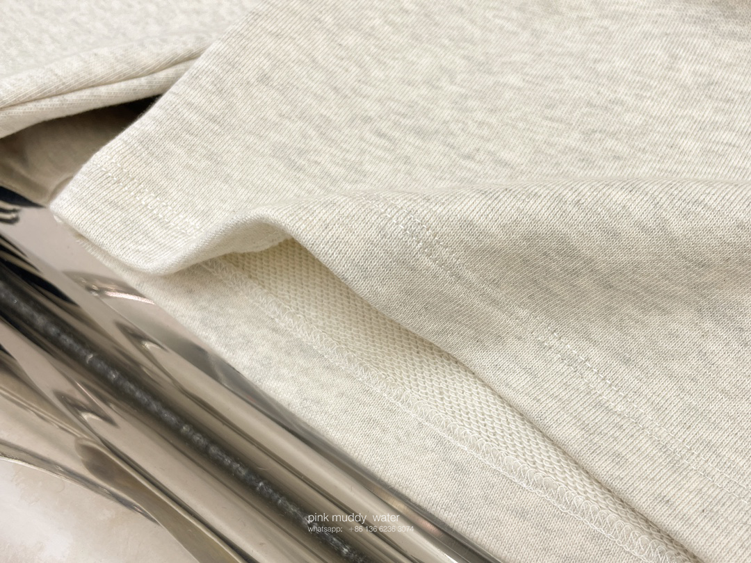 Oversized cotton fleece hoodie