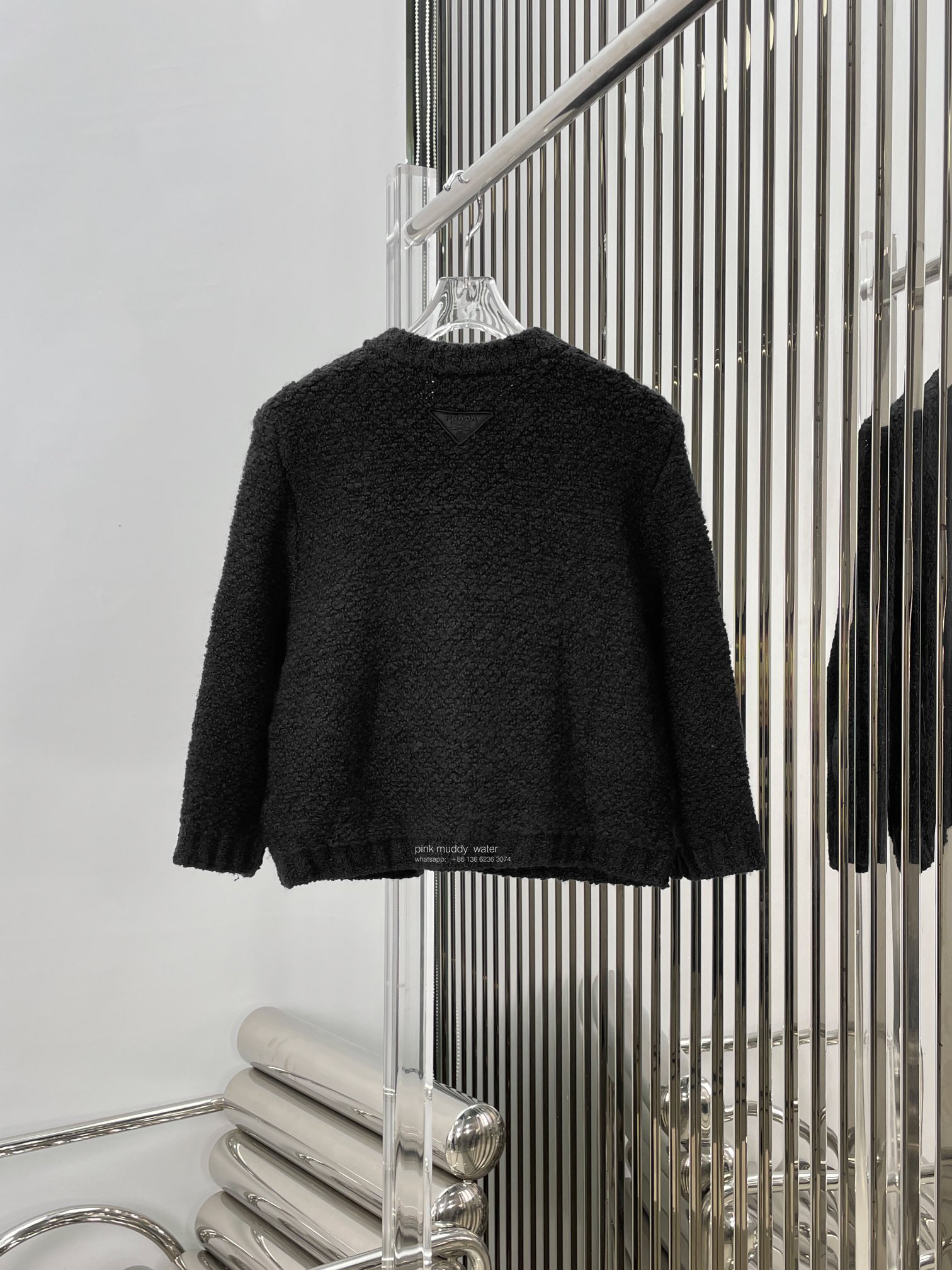 Bouclé mohair cardigan