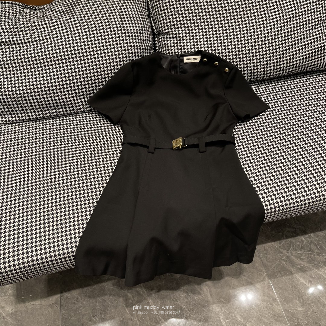 Grain de poudre wool mini dress