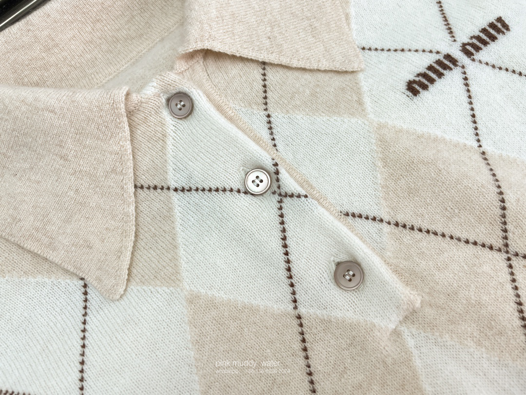 Cashmere Knitted Polo Shirt