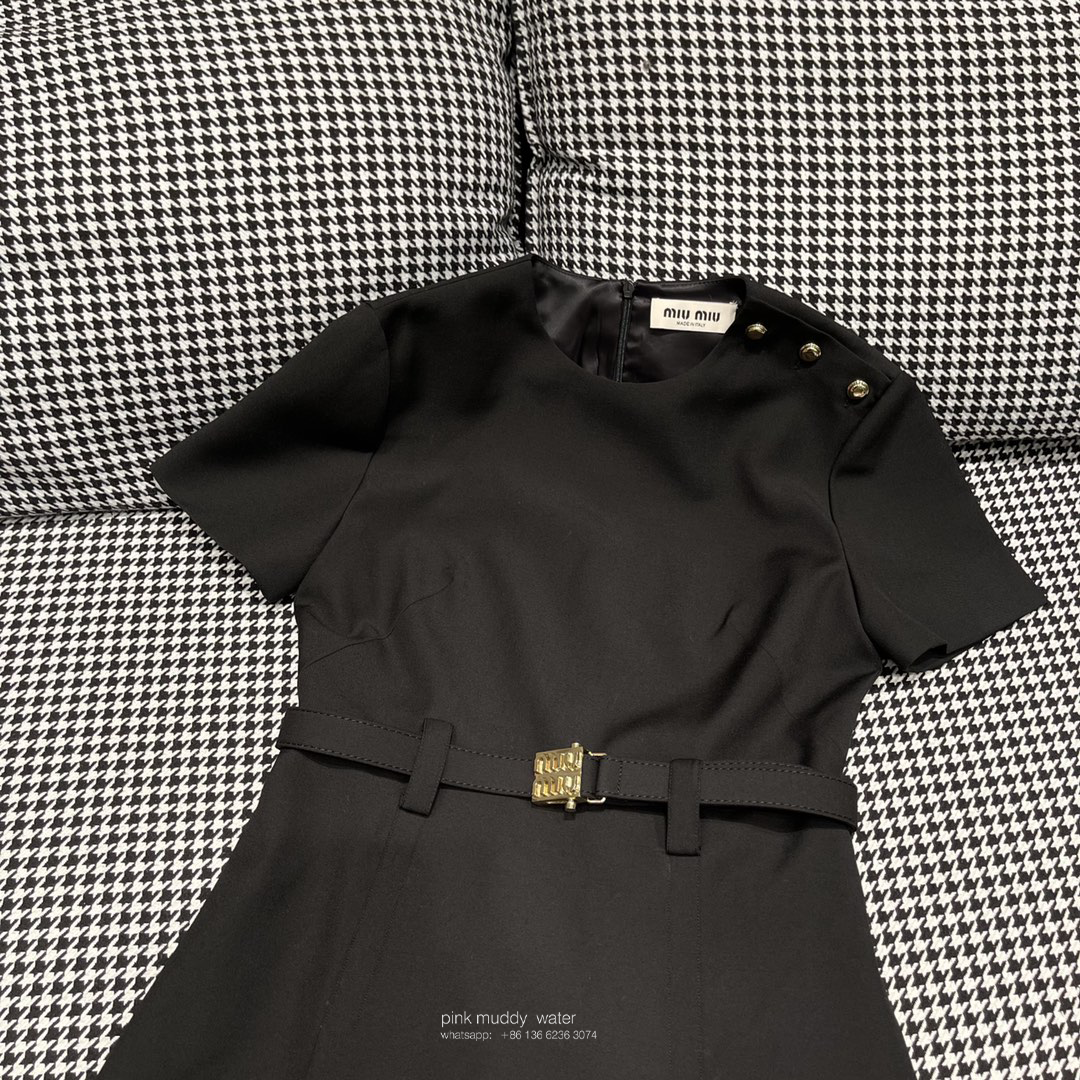 Grain de poudre wool mini dress