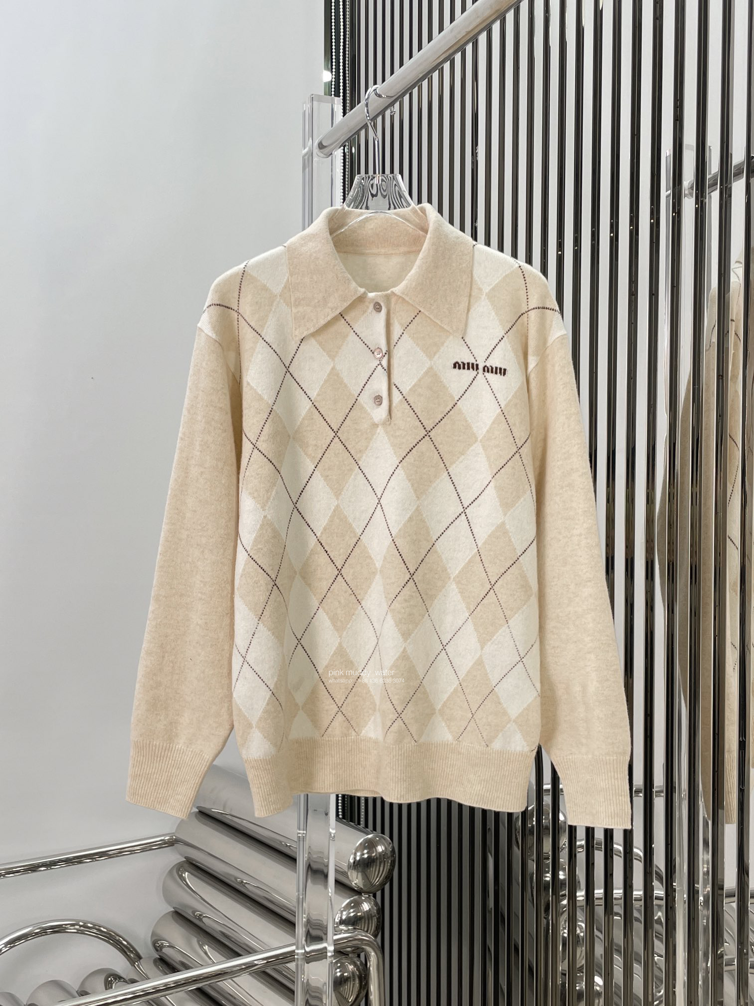 Cashmere Knitted Polo Shirt