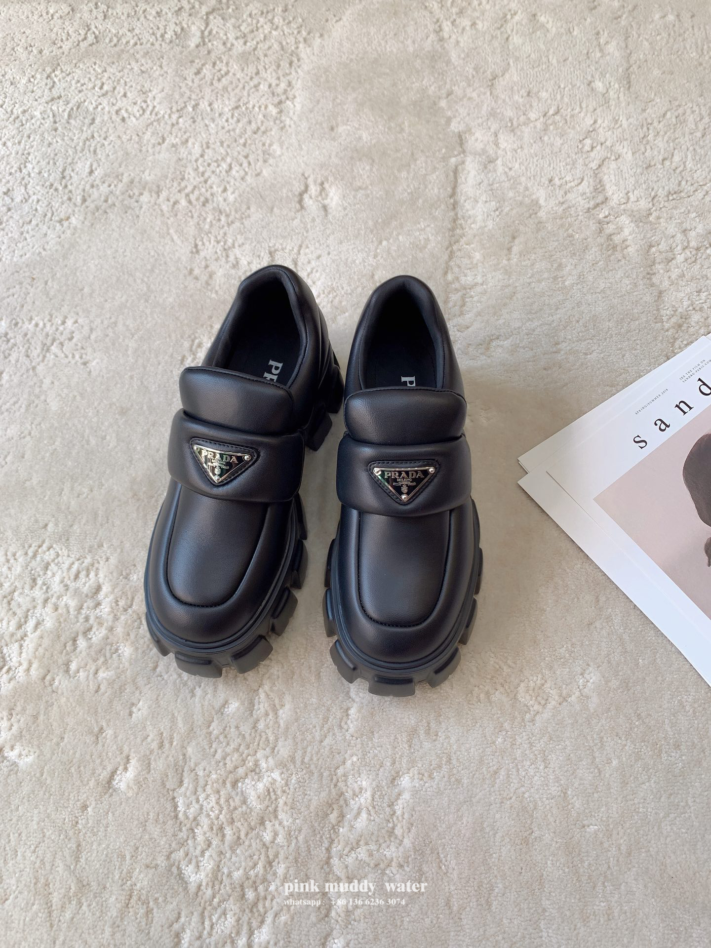 Soft padded nappa leather loafers