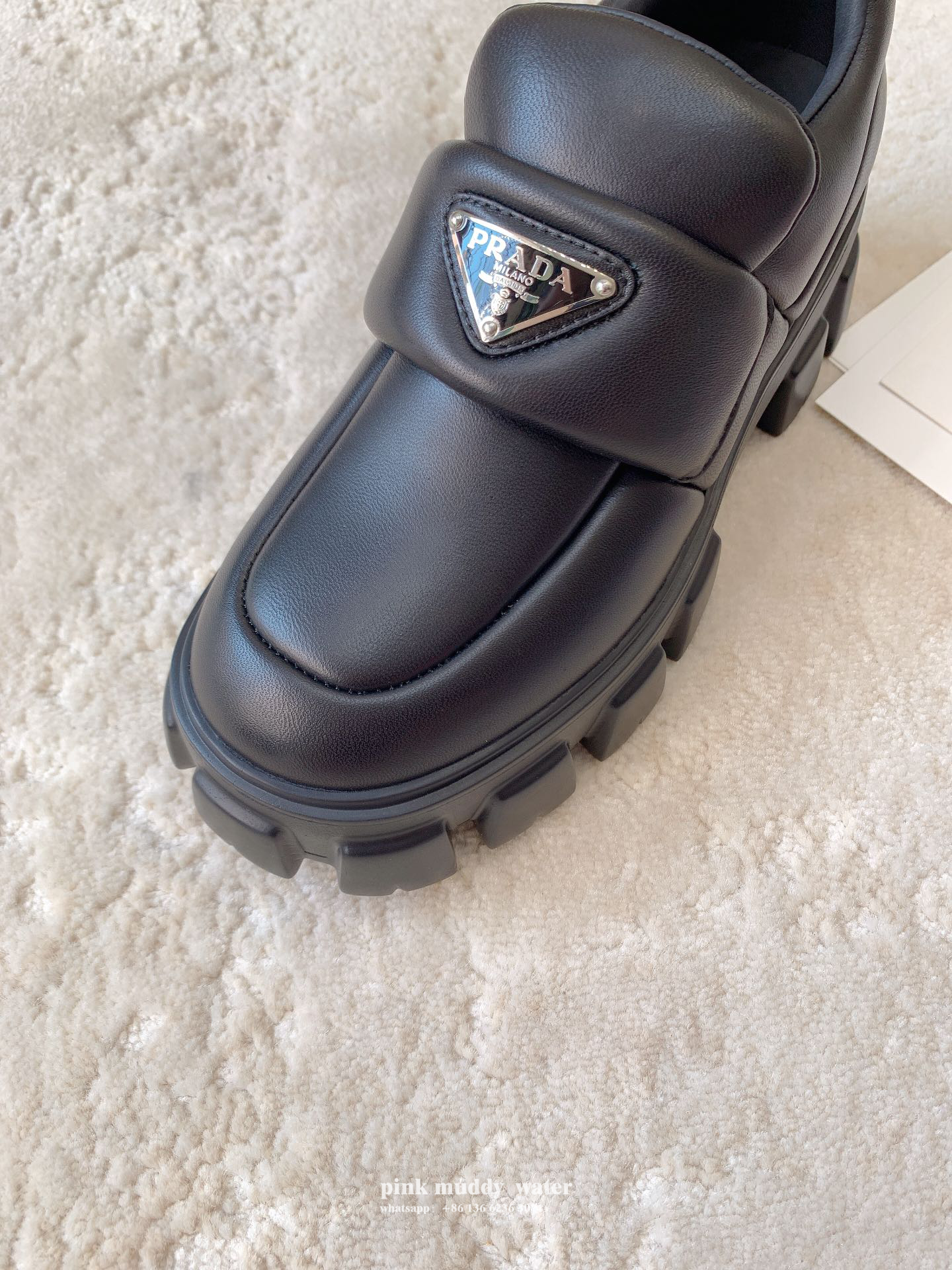 Soft padded nappa leather loafers