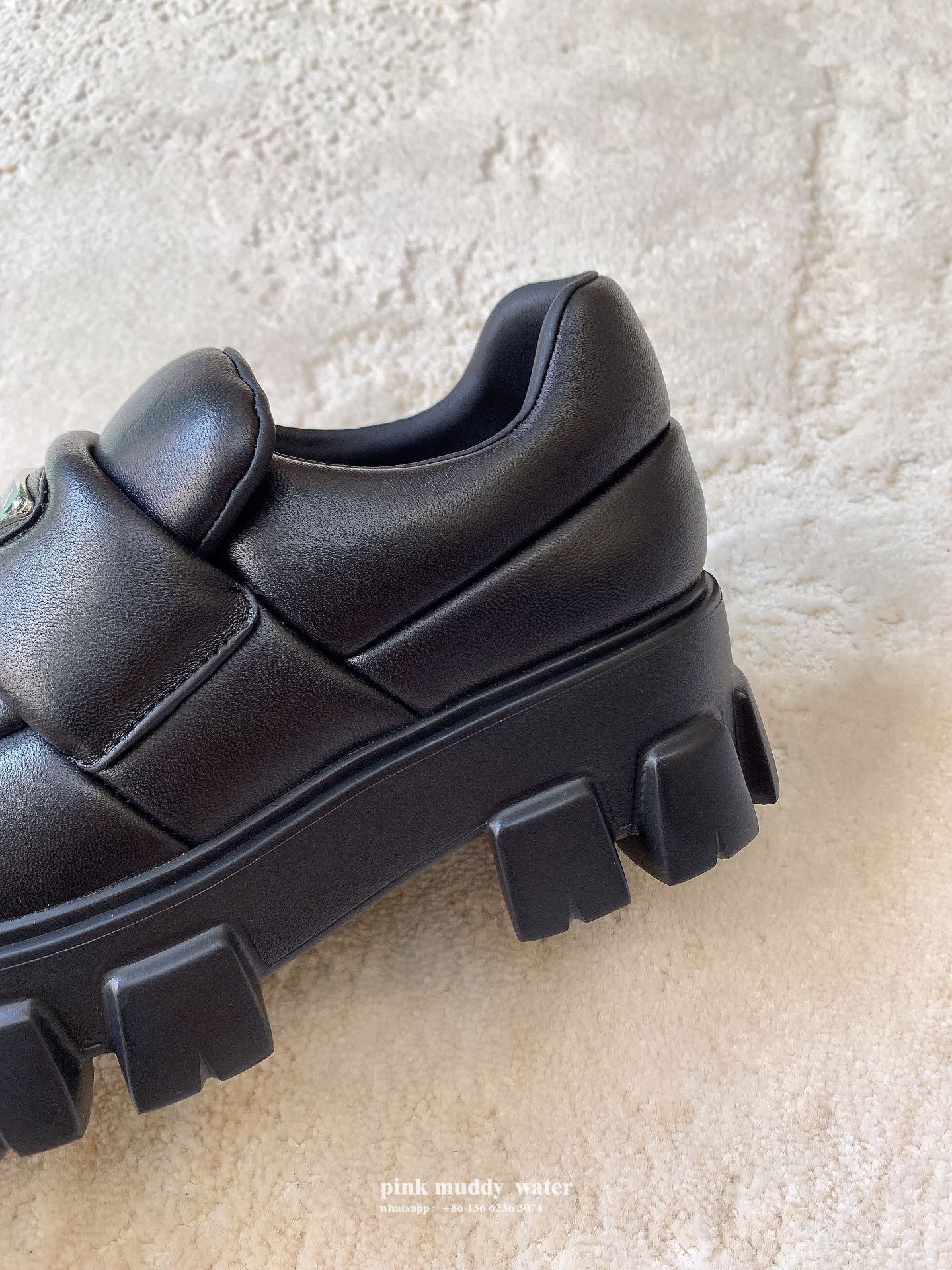 Soft padded nappa leather loafers