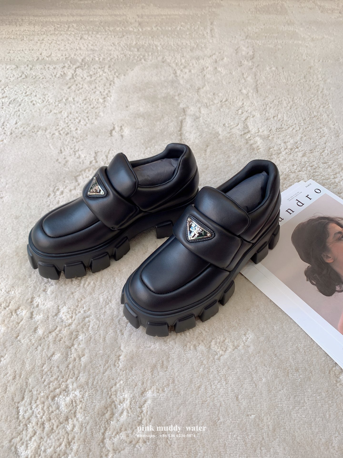 Soft padded nappa leather loafers