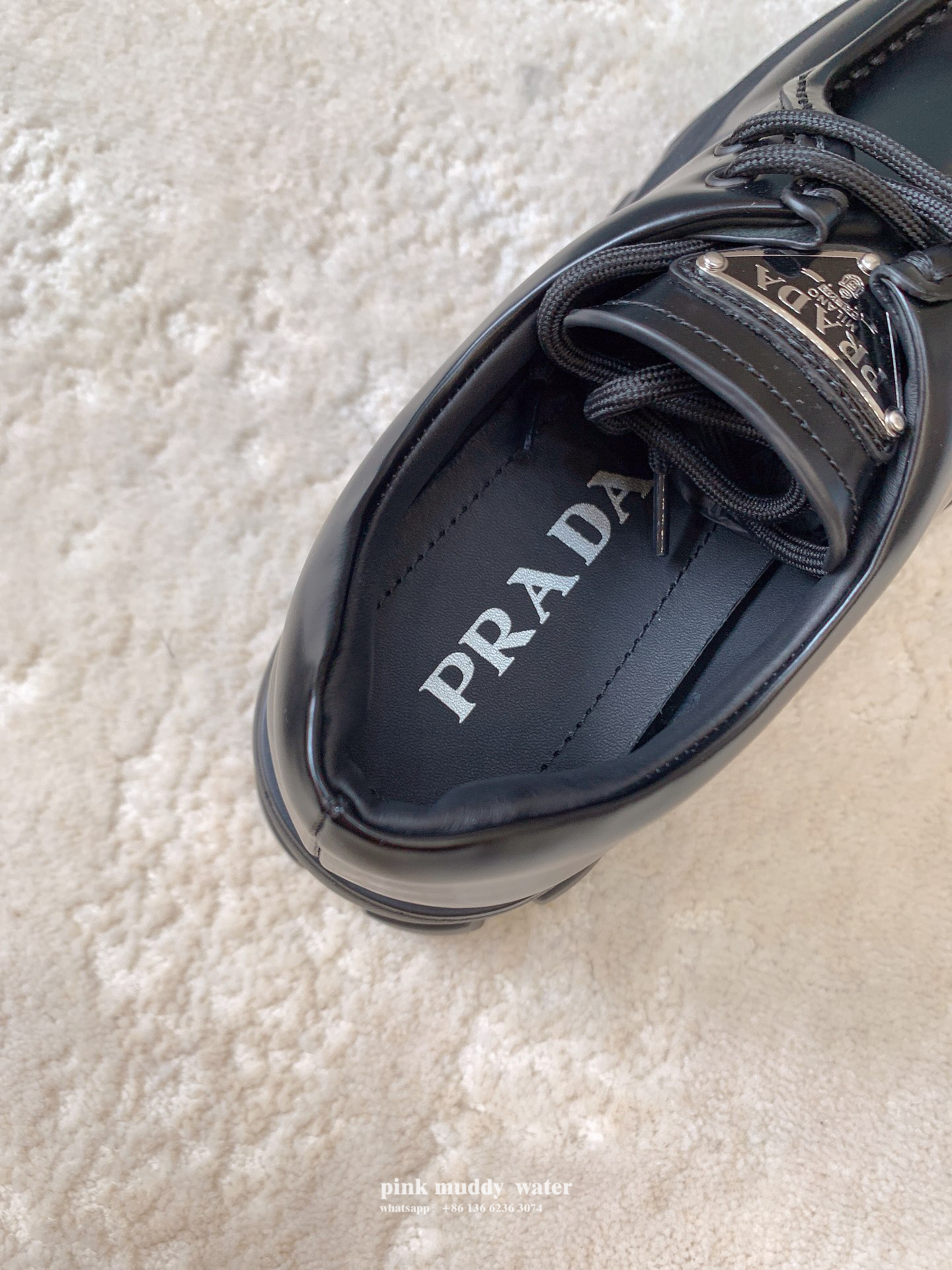 Monolith brushed leather lace-up shoes