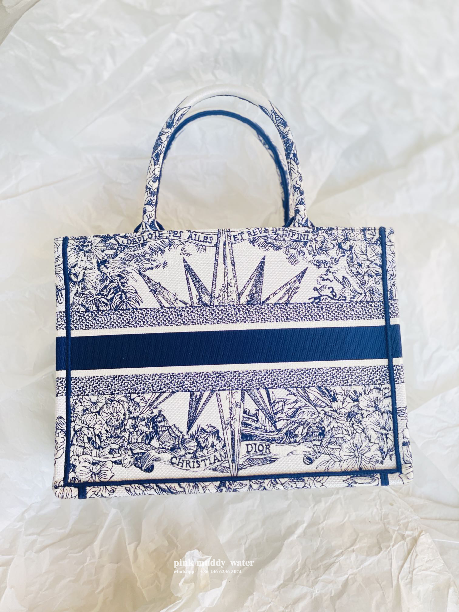 SMALL DIOR BOOK TOTE
