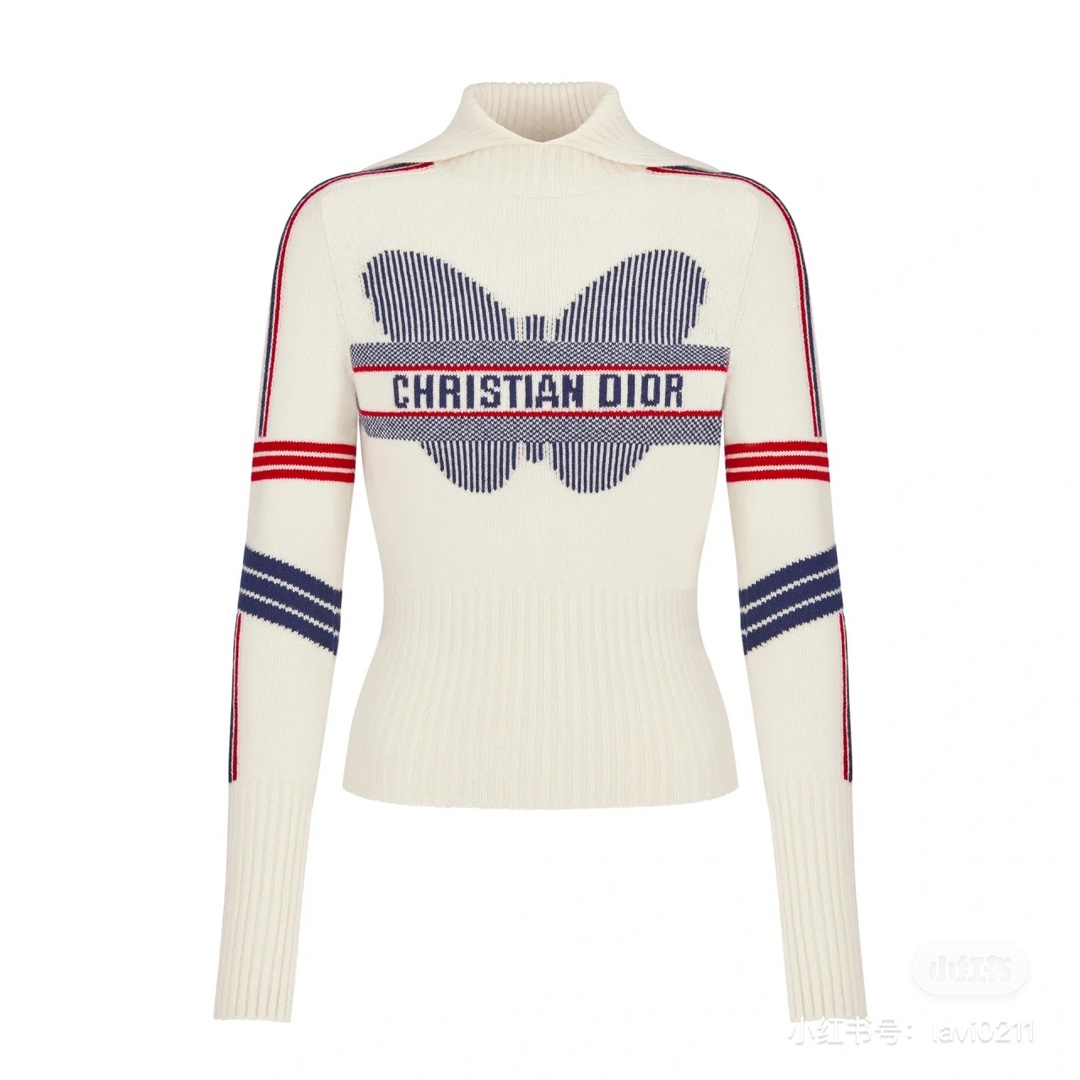 DIORALPS STAND-COLLAR SWEATER