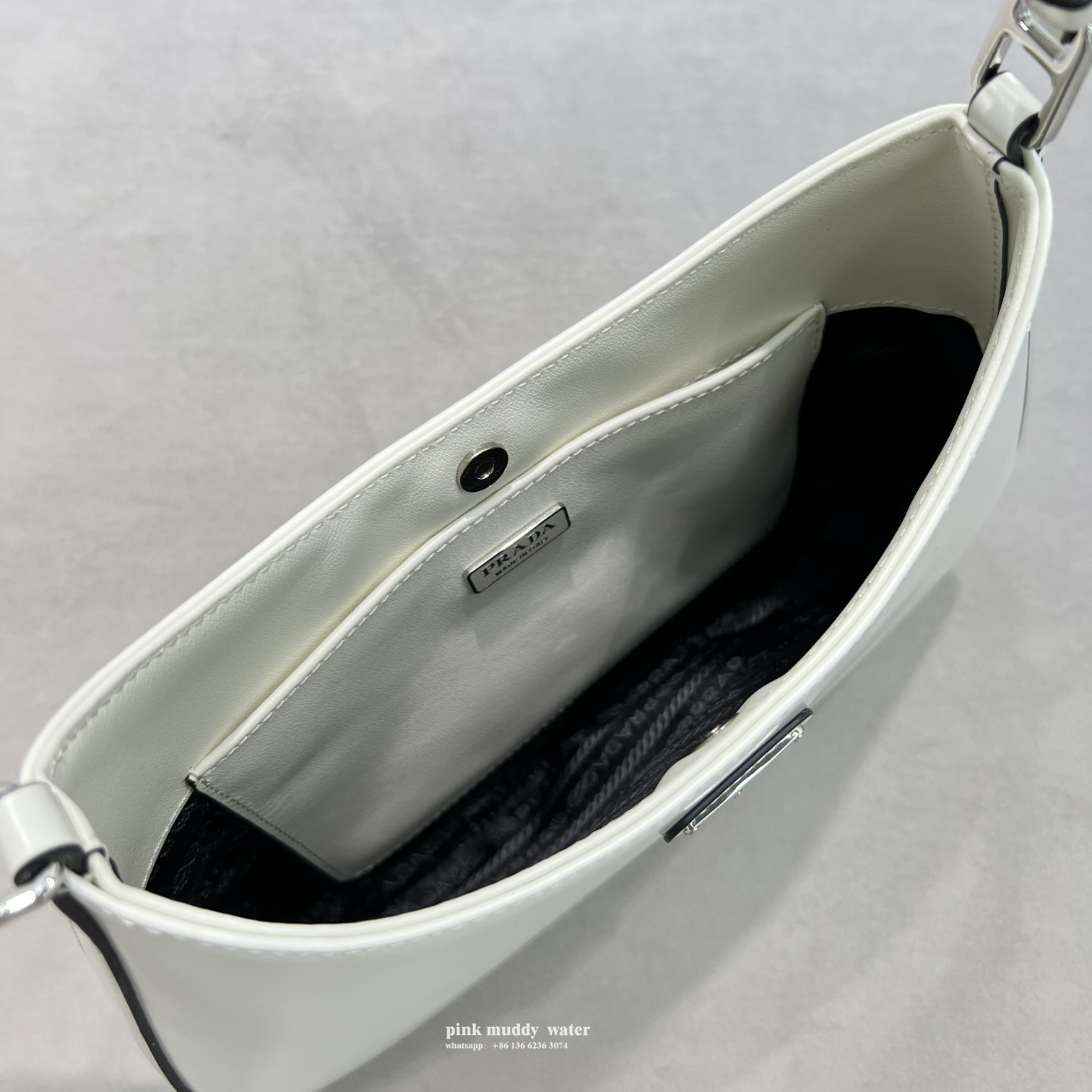 Prada Cleo brushed leather shoulder bag