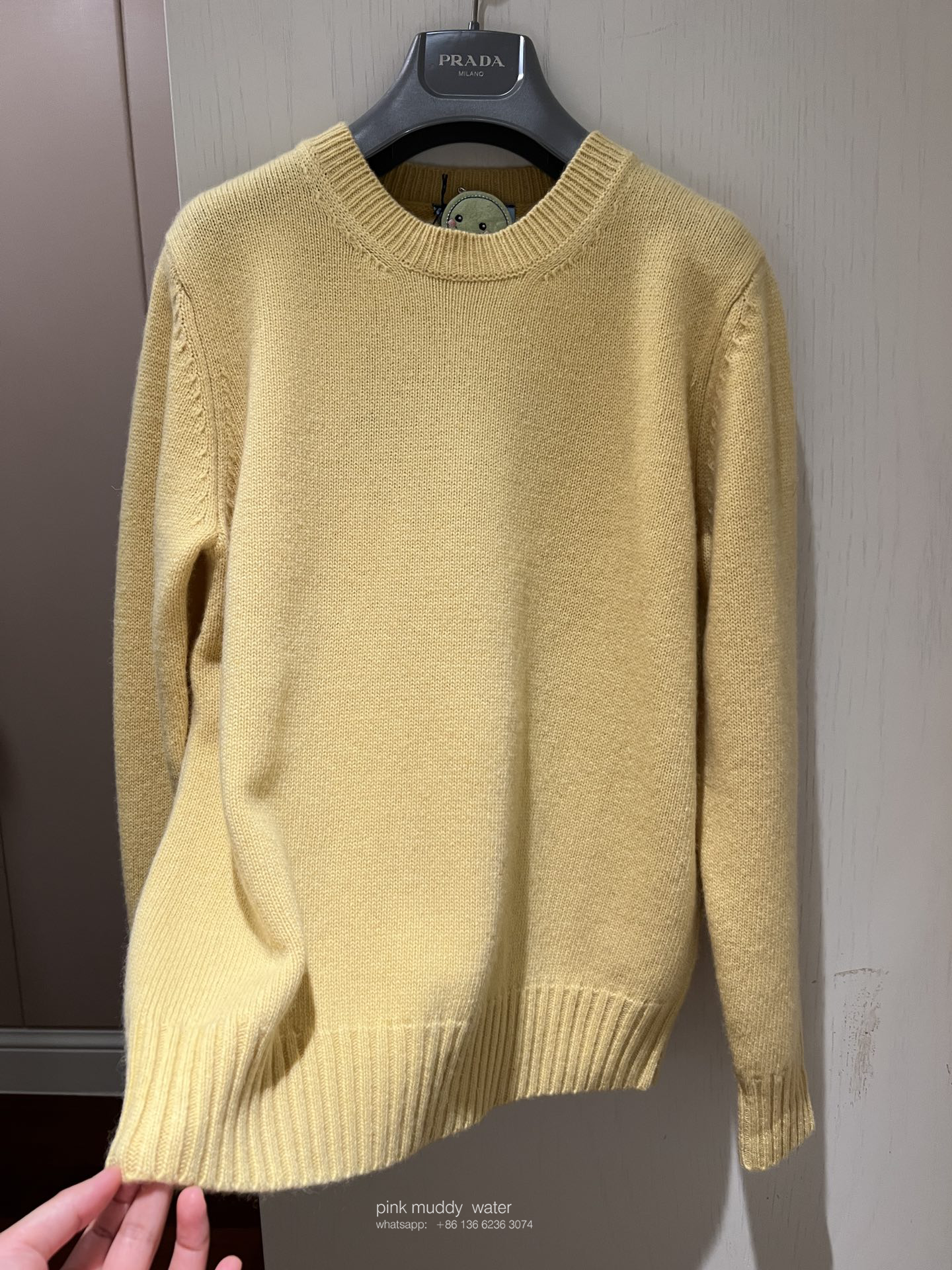 Wool and cashmere crew-neck sweater