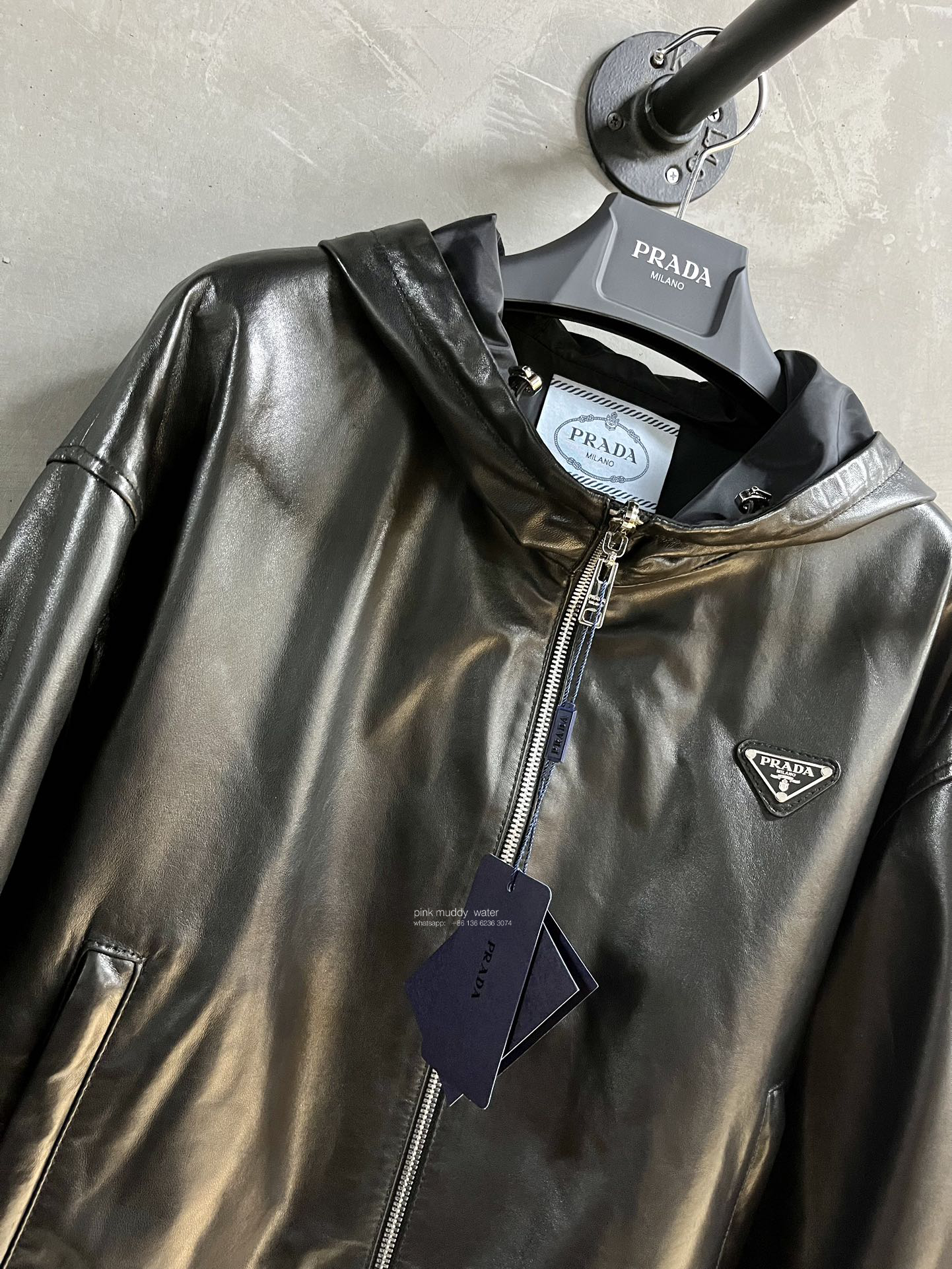 Reversible nappa leather jacket