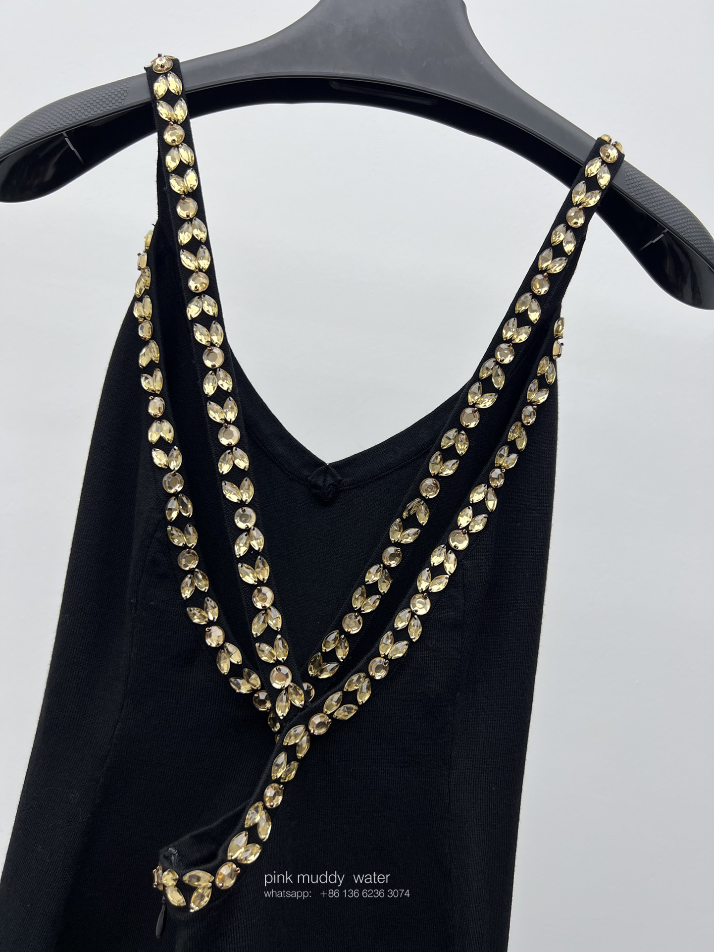 embroidered grain de poudre dress