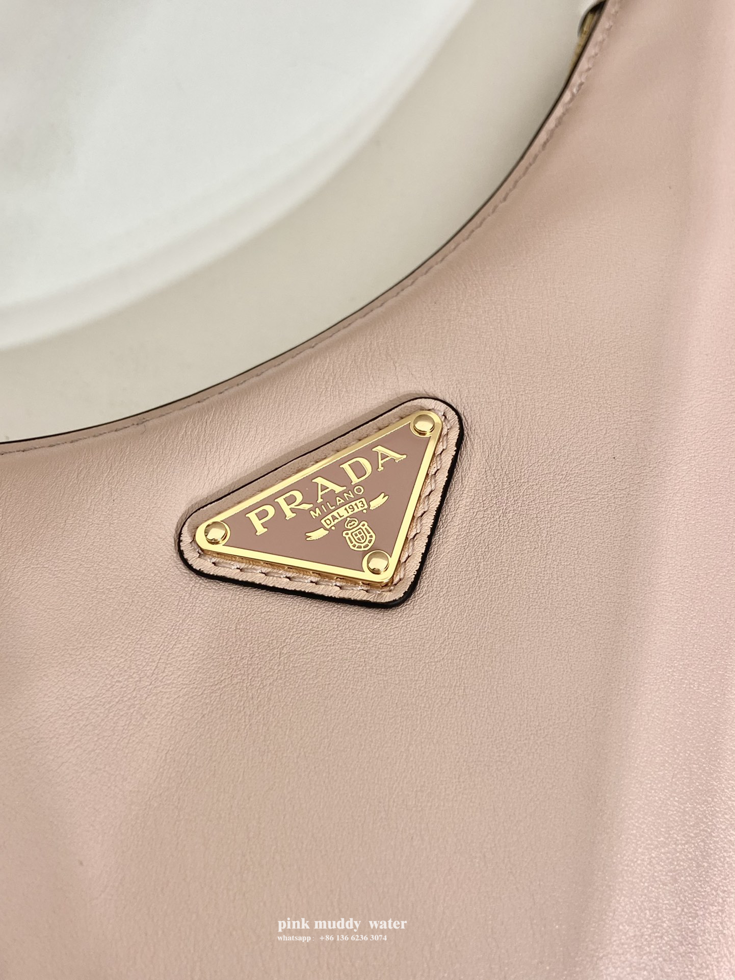 Prada Arqué leather shoulder bag