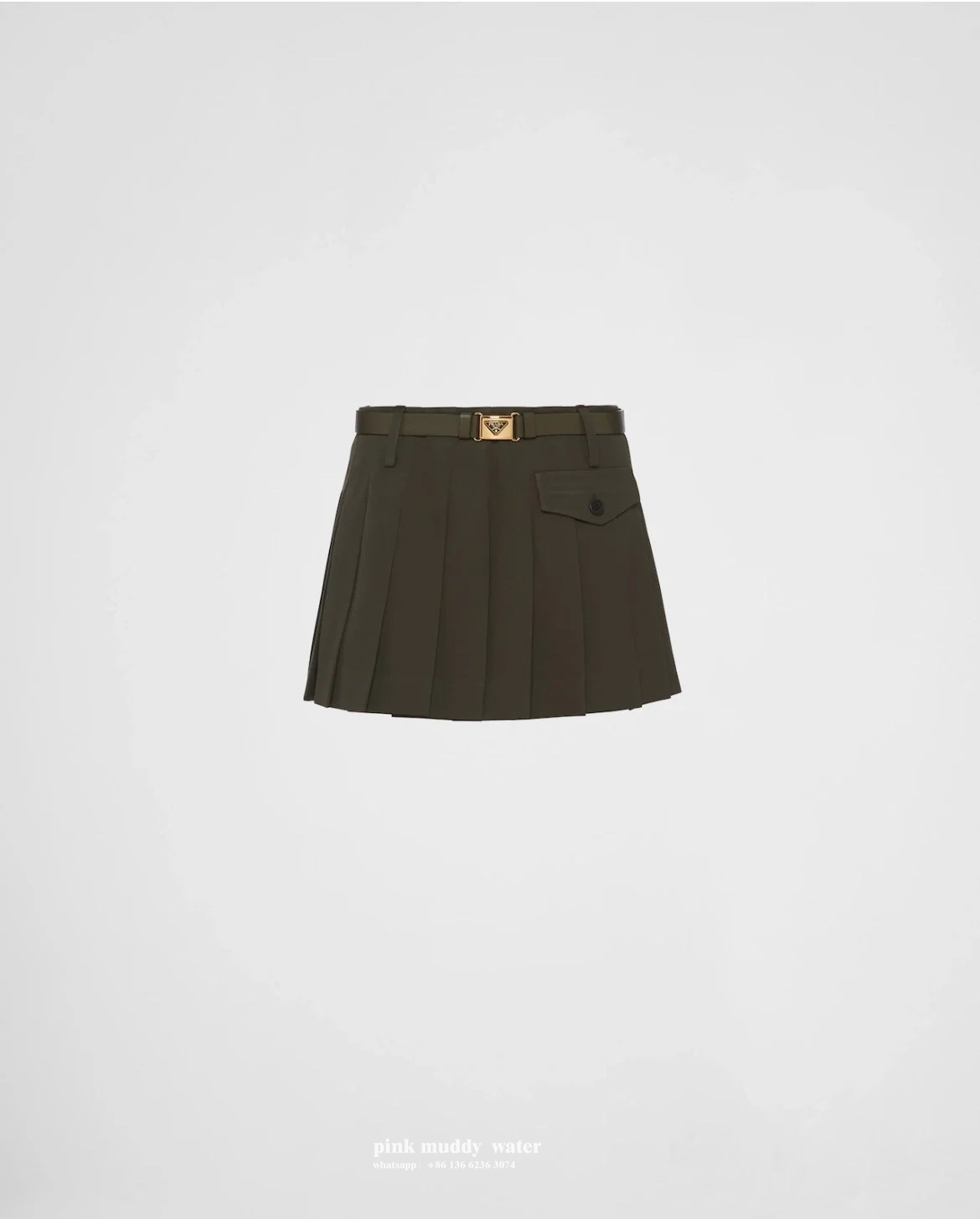 Gabardine miniskirt