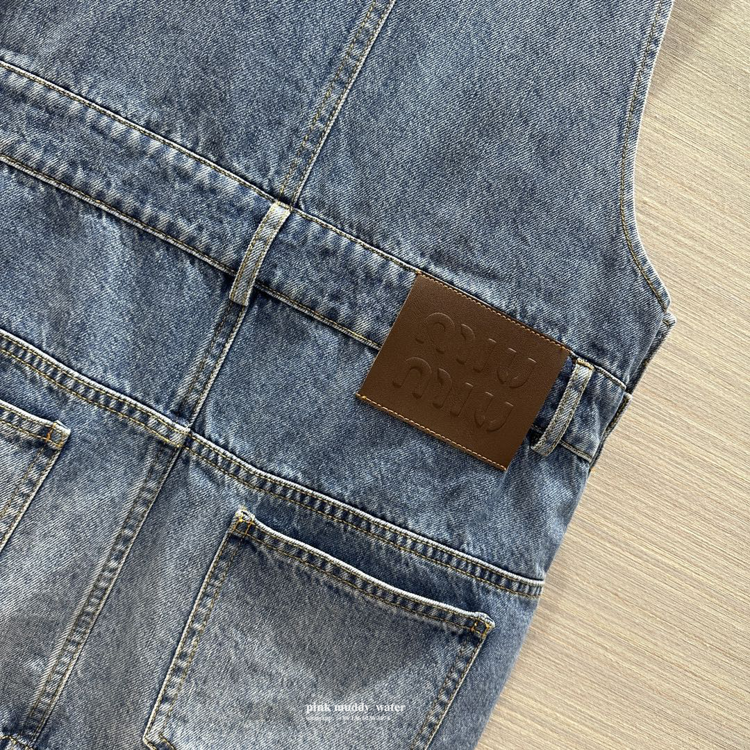 Denim suspender jumpsuit mini skirt