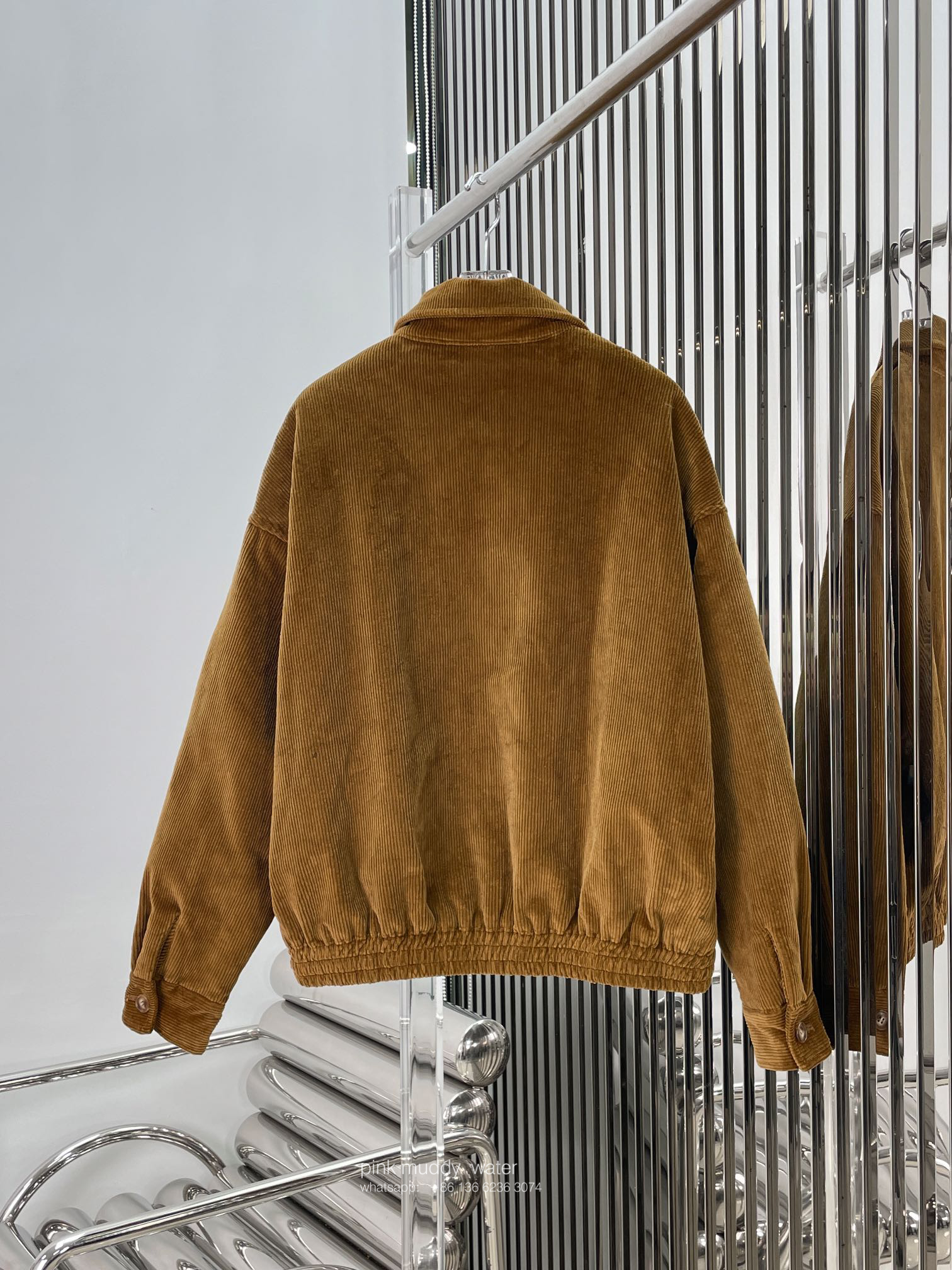 Corduroy tunic jacket