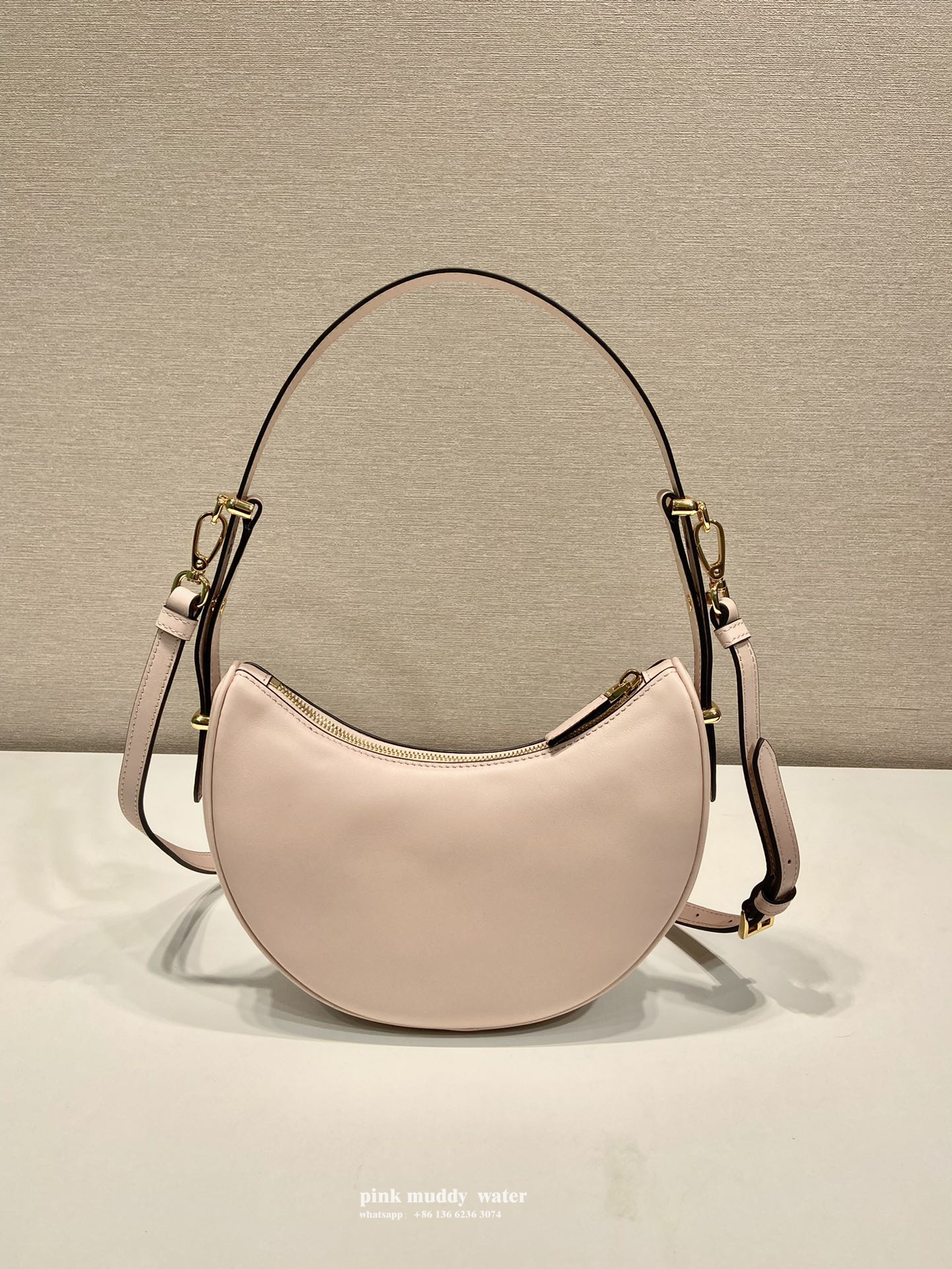 Prada Arqué leather shoulder bag