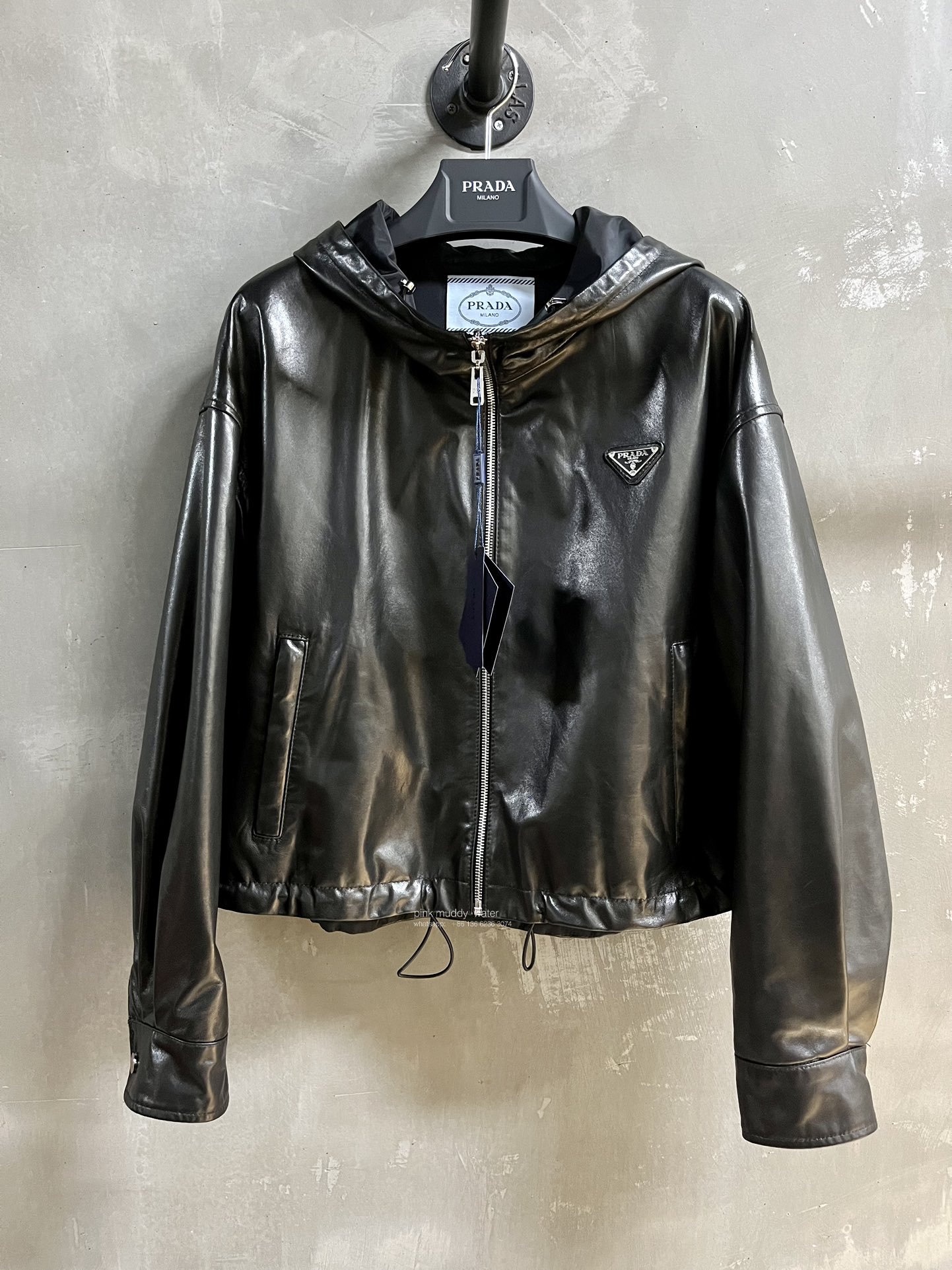 Reversible nappa leather jacket