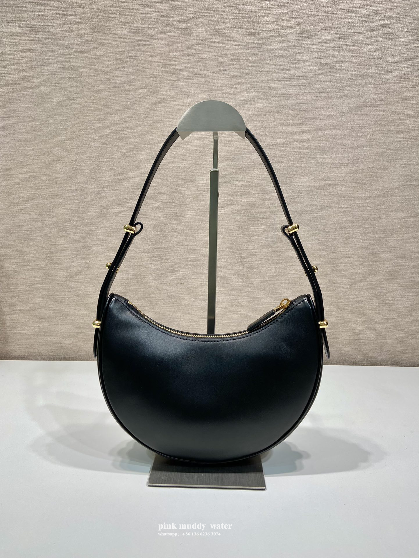 Prada Arqué leather shoulder bag