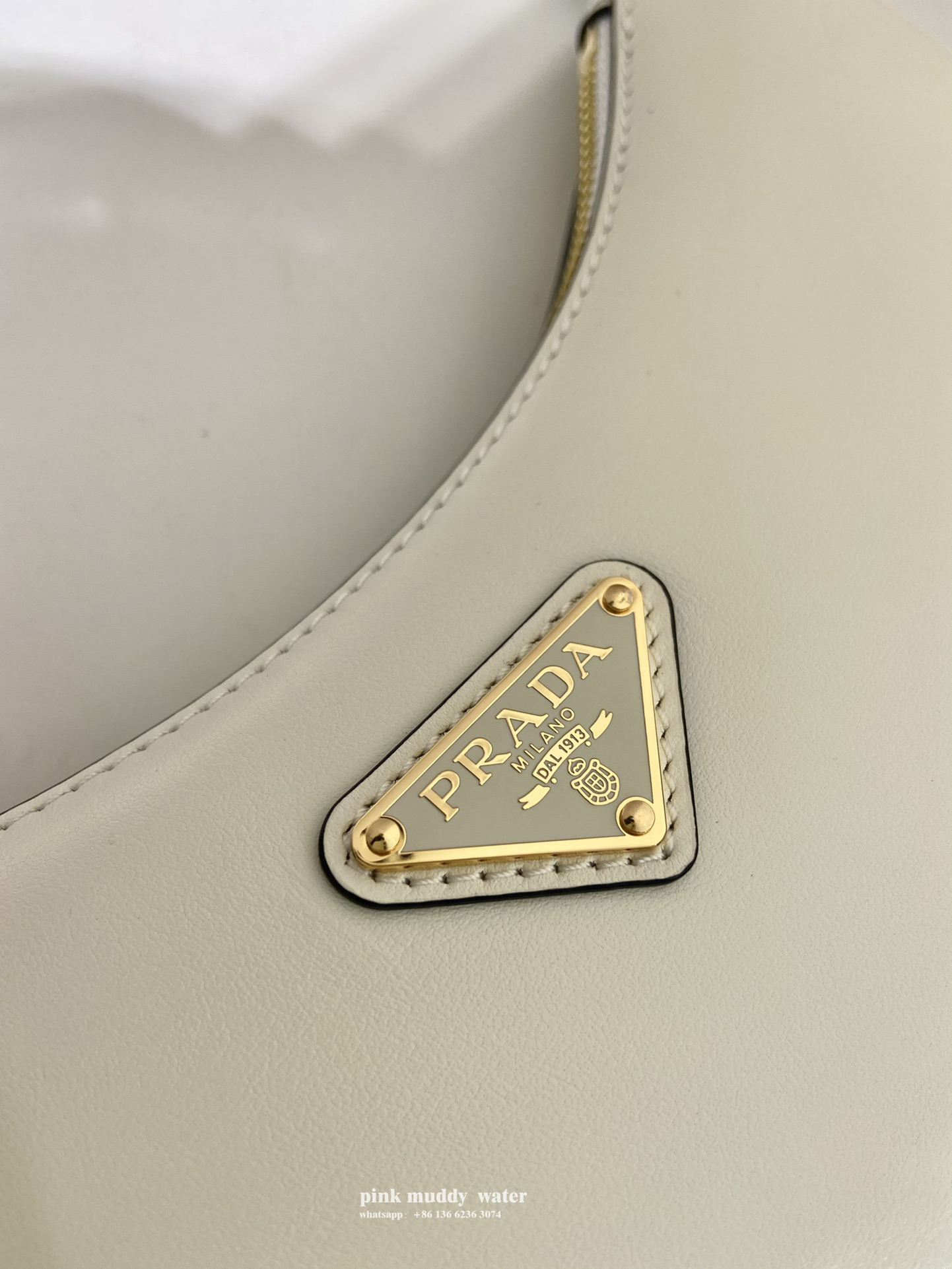 Prada Arqué leather shoulder bag