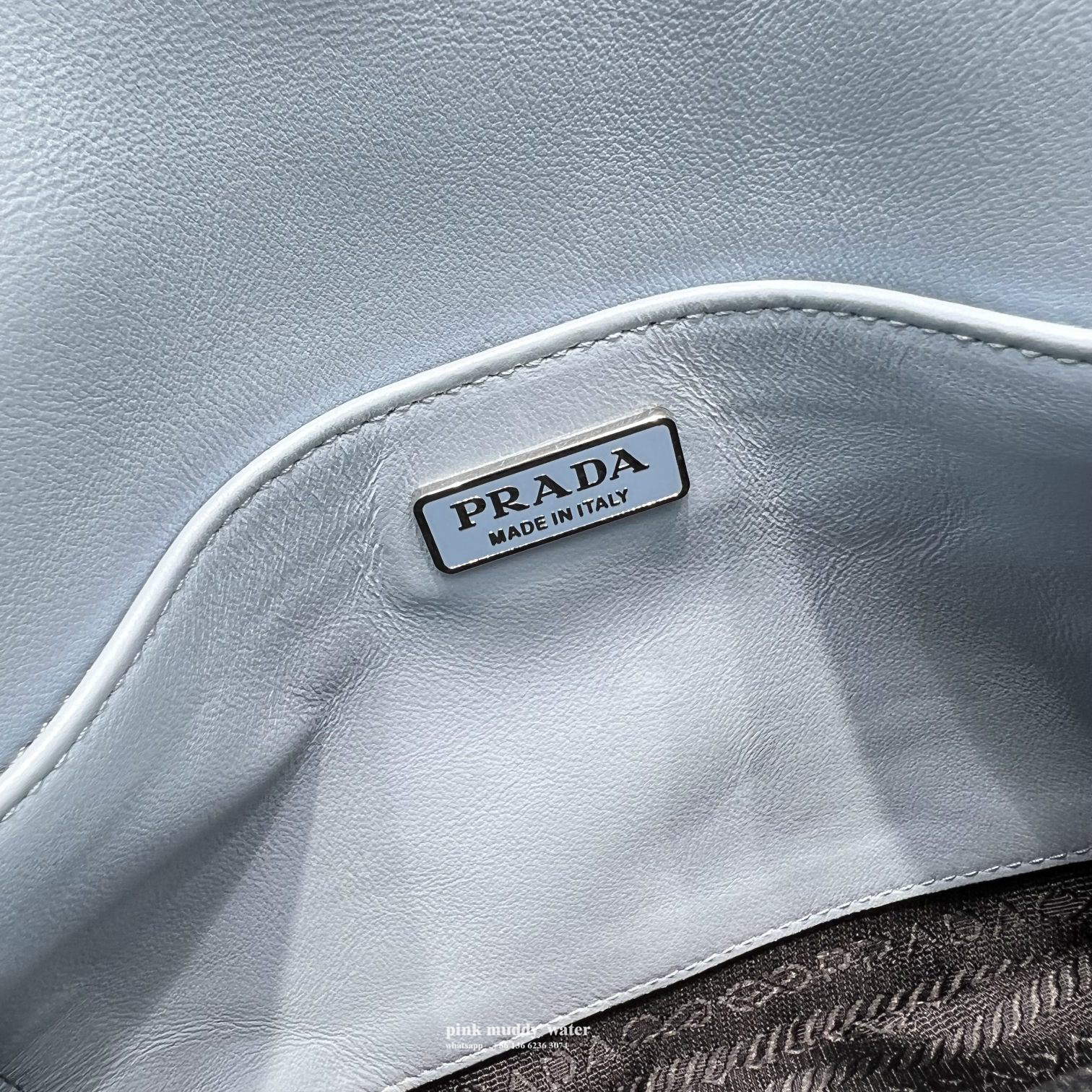 Prada Cleo brushed leather shoulder bag with flap