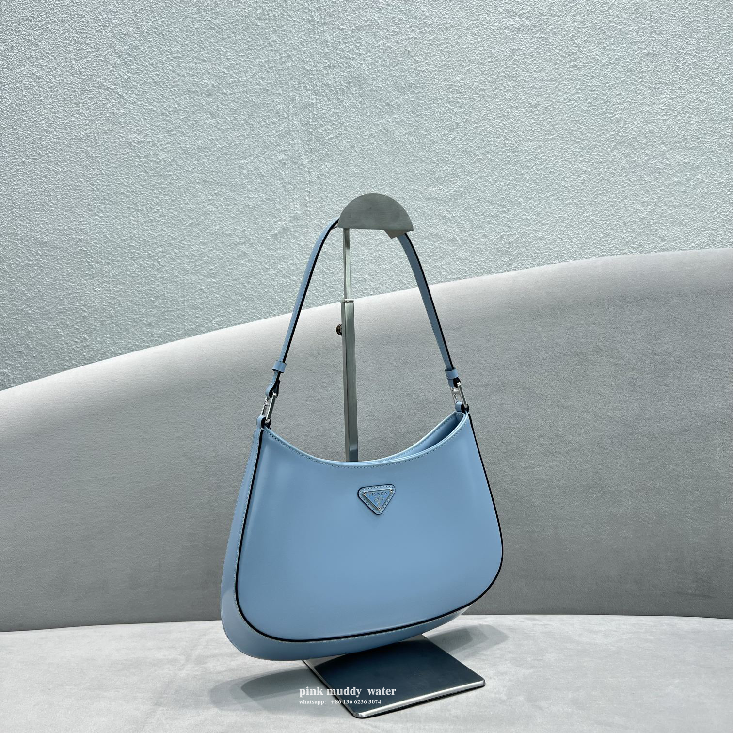 Prada Cleo brushed leather shoulder bag