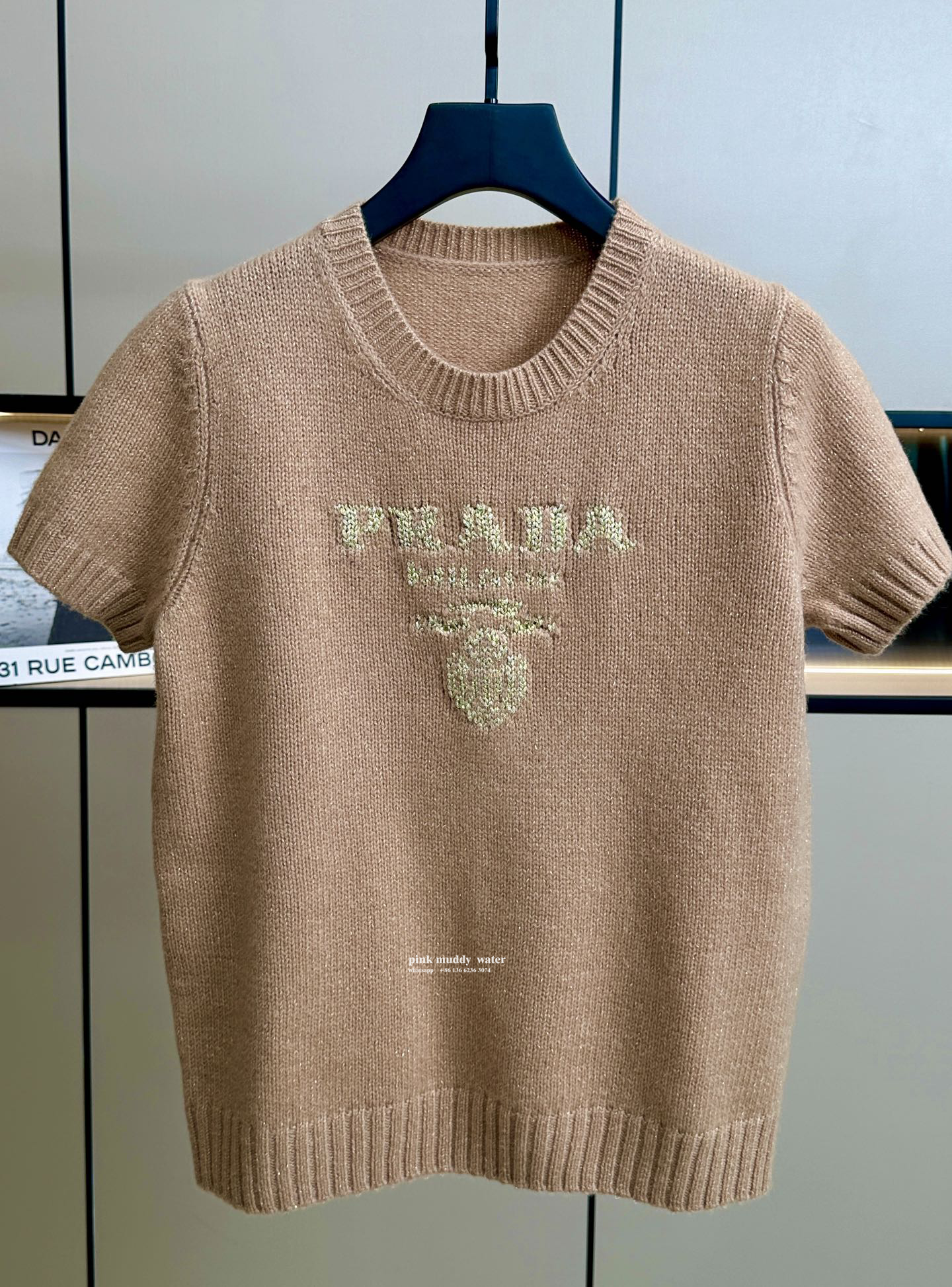 Wool, cashmere and lamé crew-neck sweater