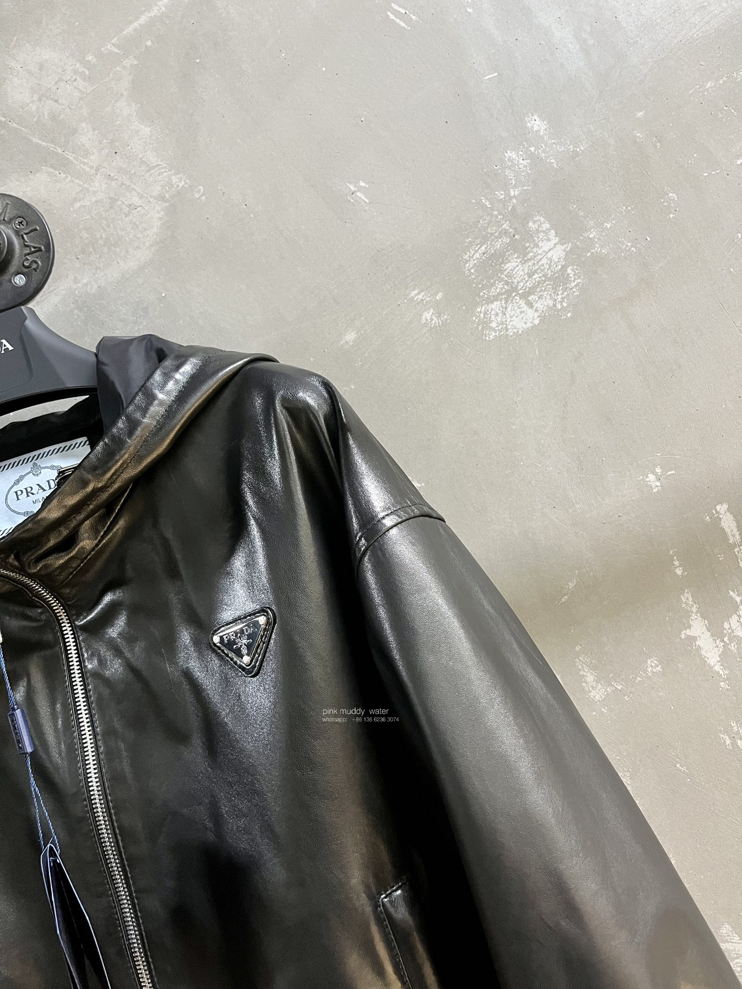 Reversible nappa leather jacket