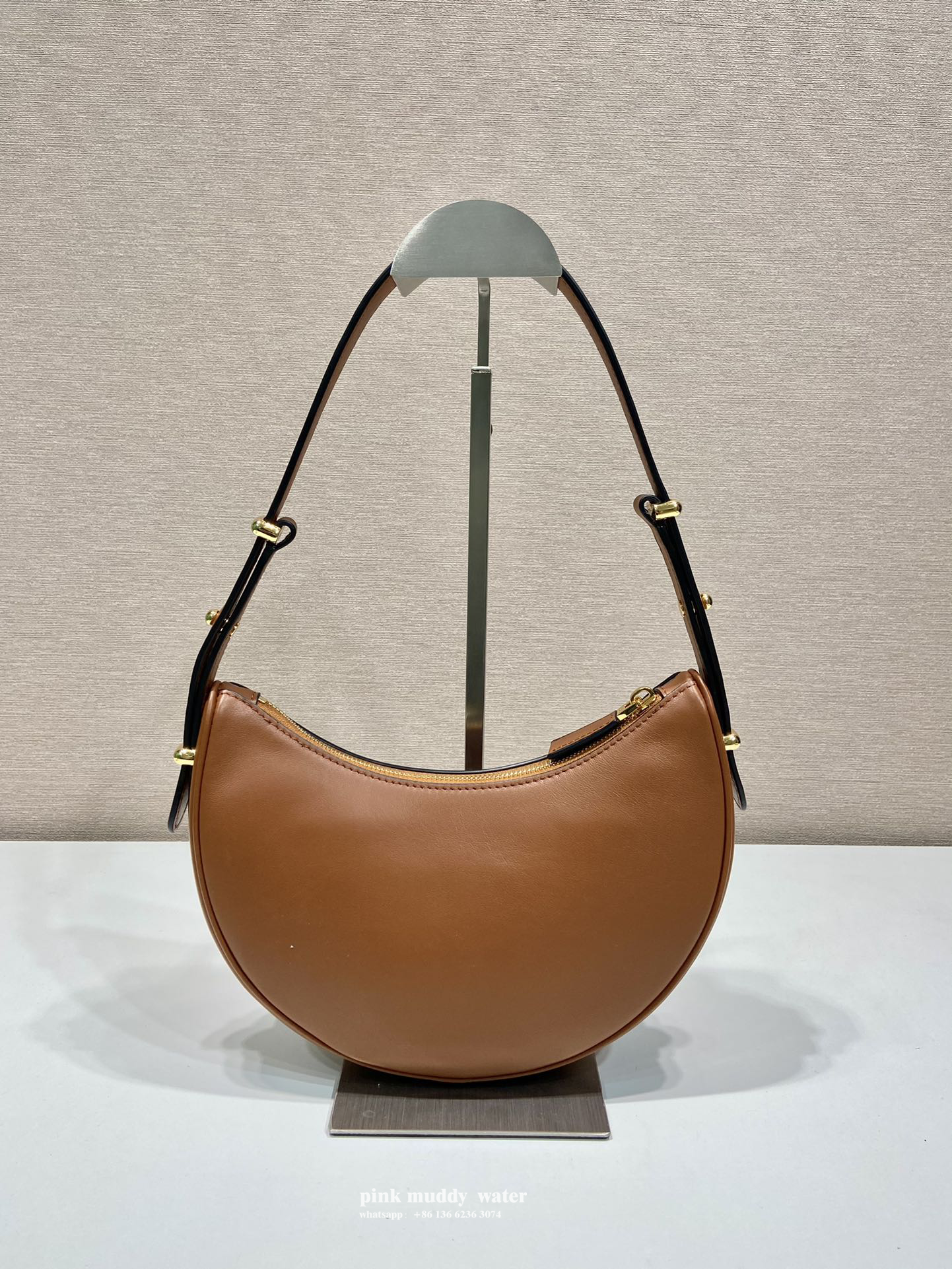 Prada Arqué leather shoulder bag