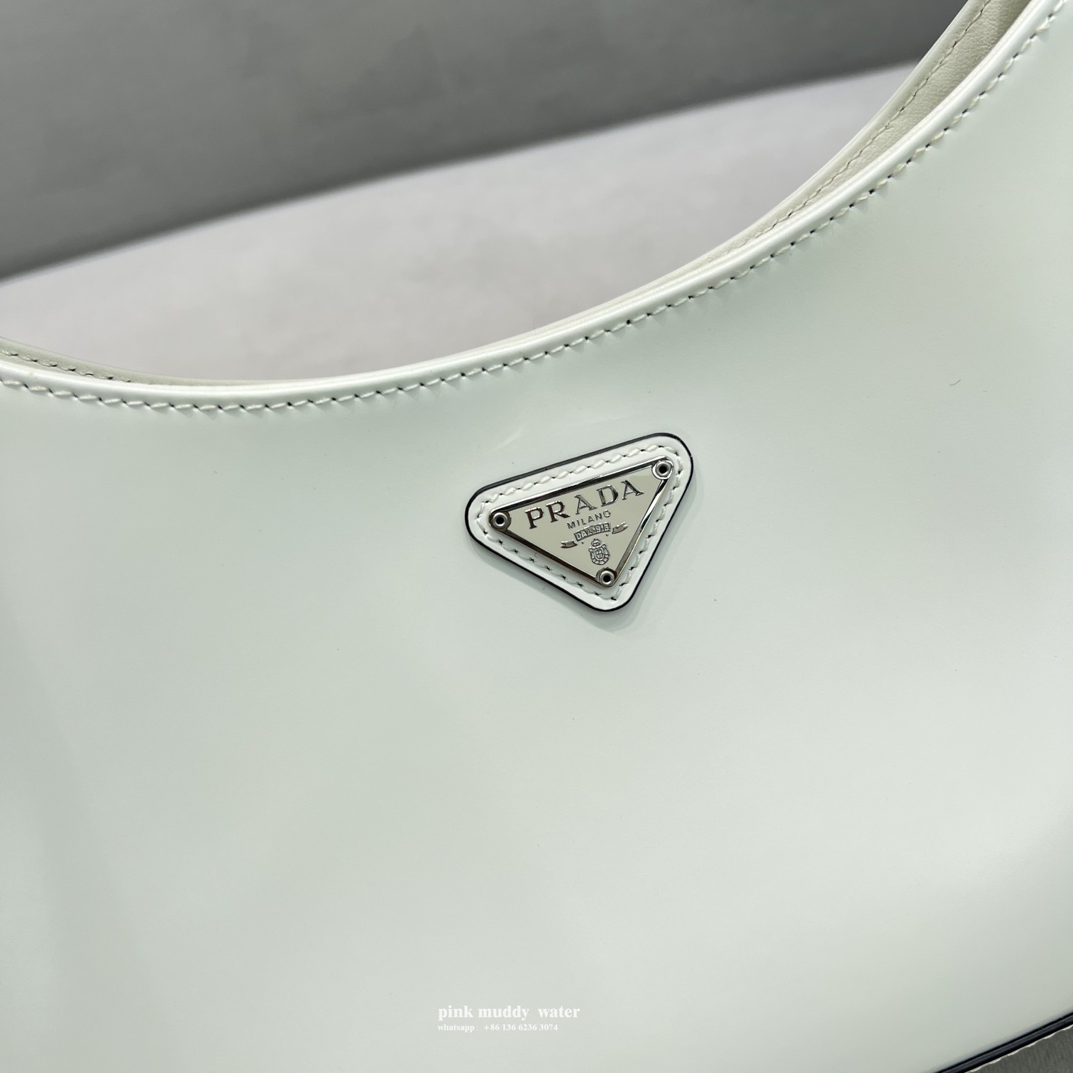 Prada Cleo brushed leather shoulder bag