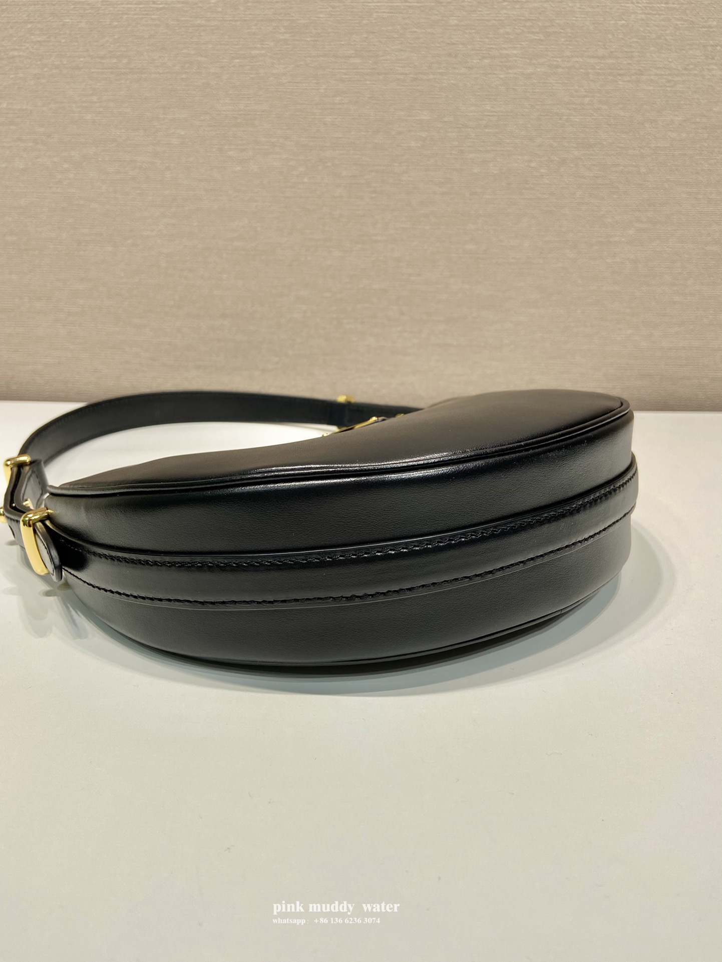 Prada Arqué leather shoulder bag