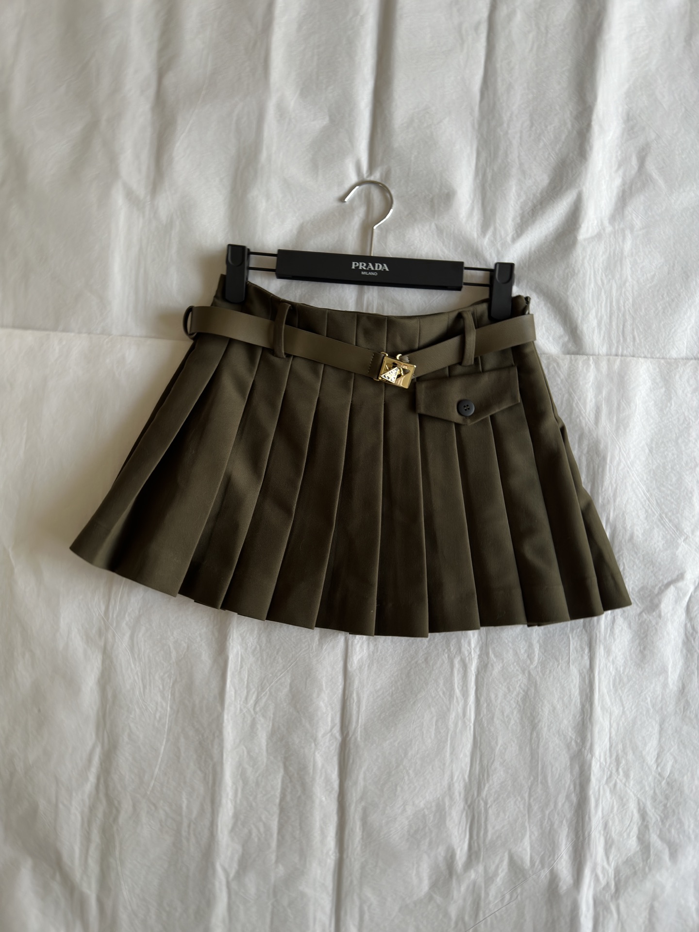 Gabardine miniskirt