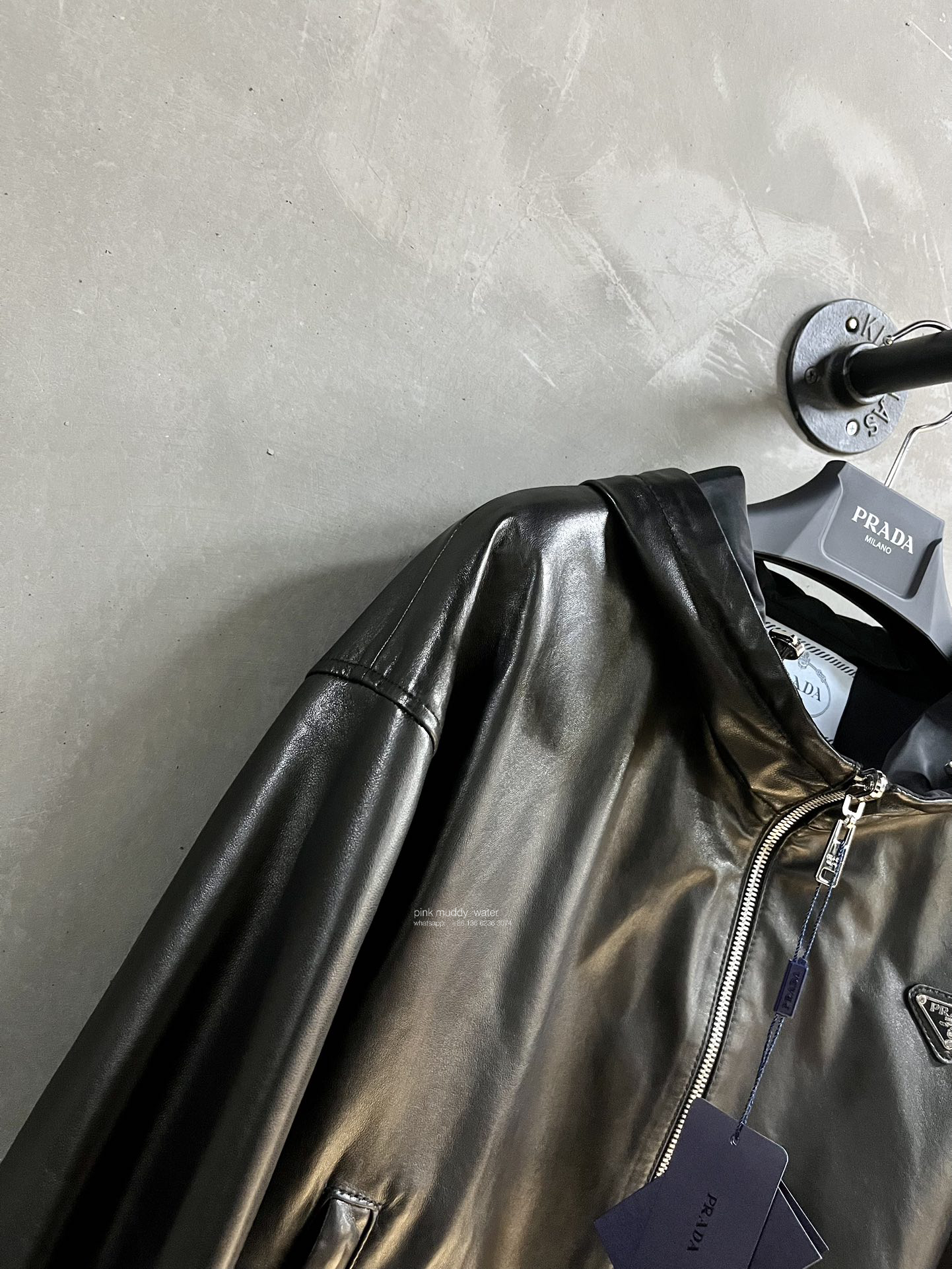 Reversible nappa leather jacket