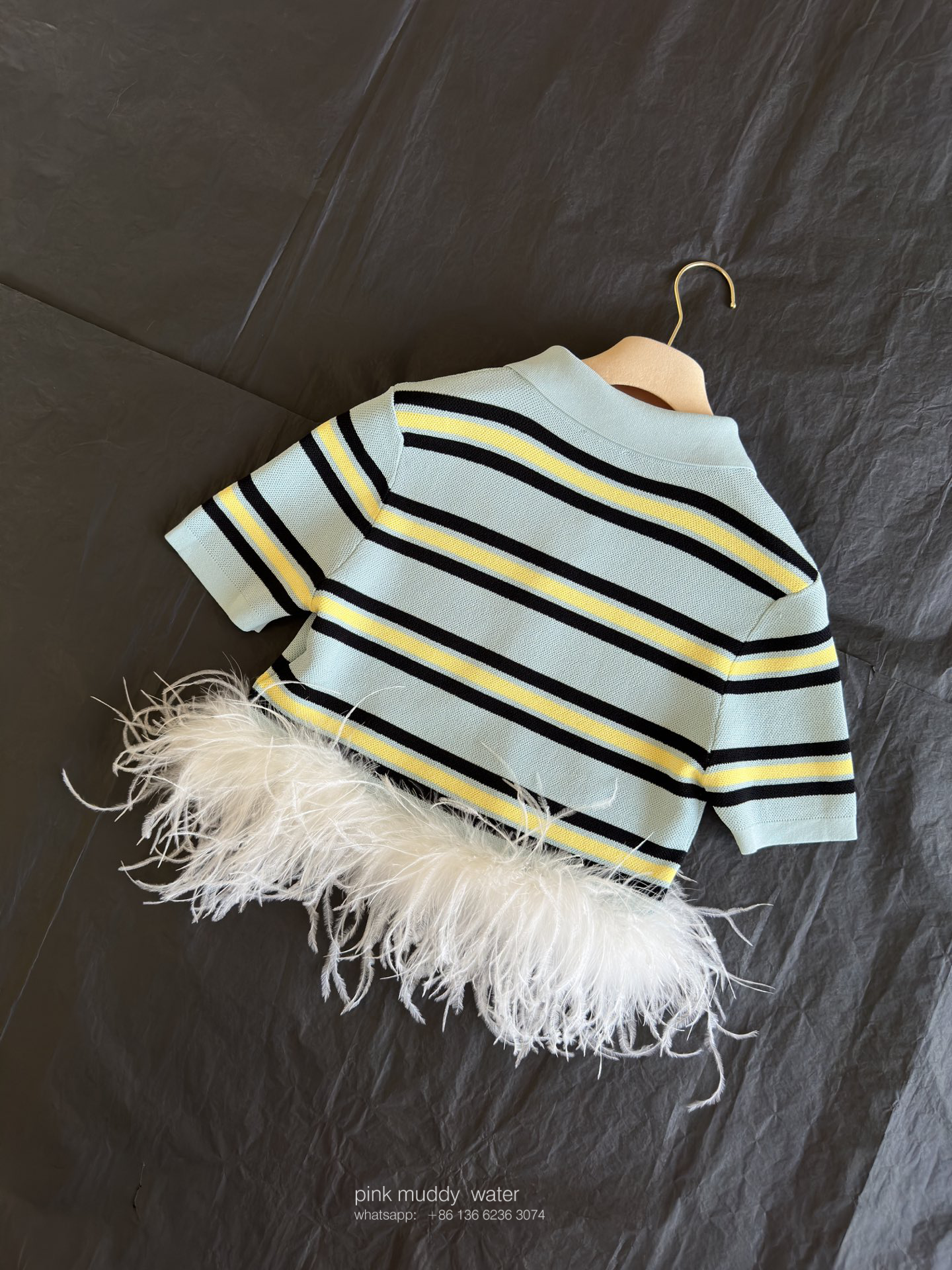 Silk cotton-blend knitted polo shirt