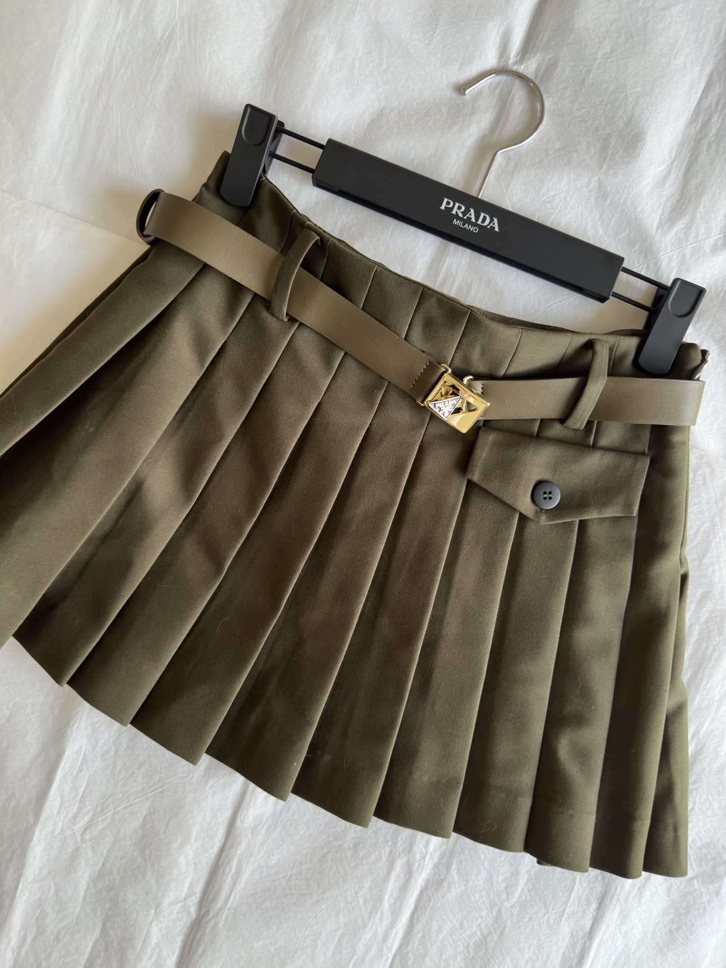 Gabardine miniskirt