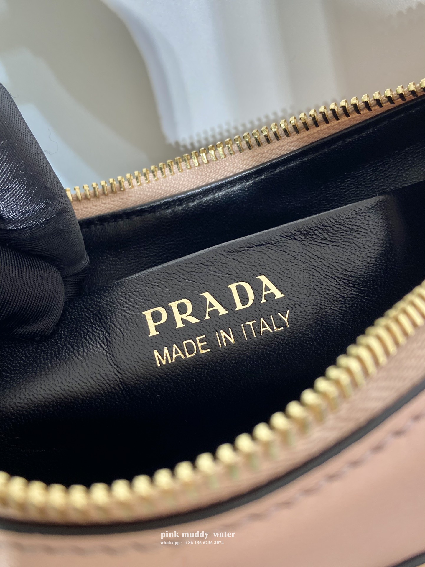 Prada Arqué leather shoulder bag
