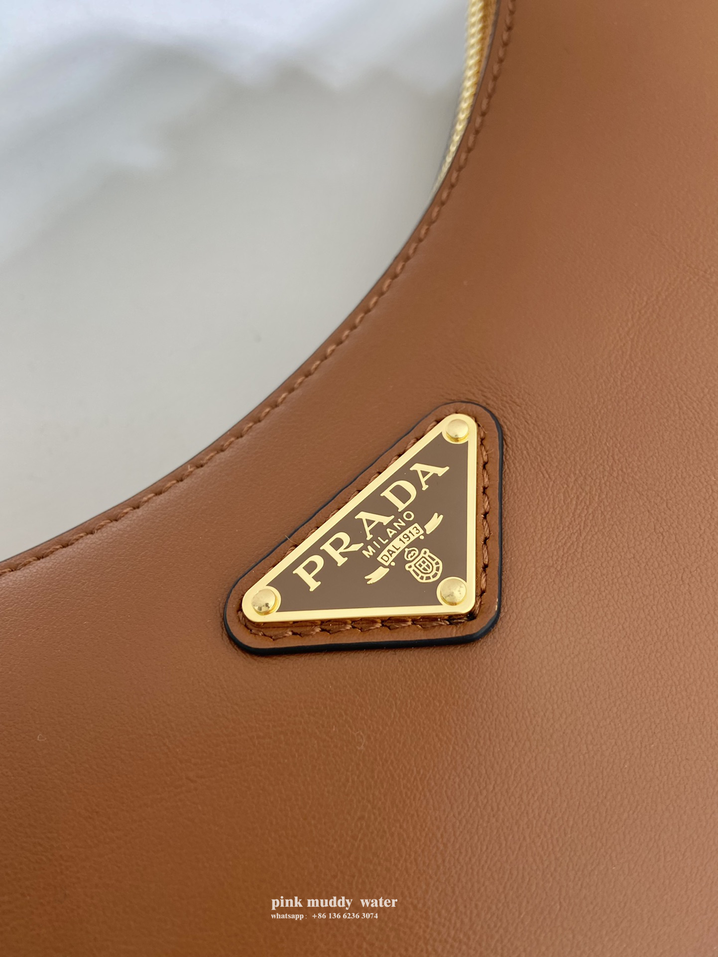 Prada Arqué leather shoulder bag