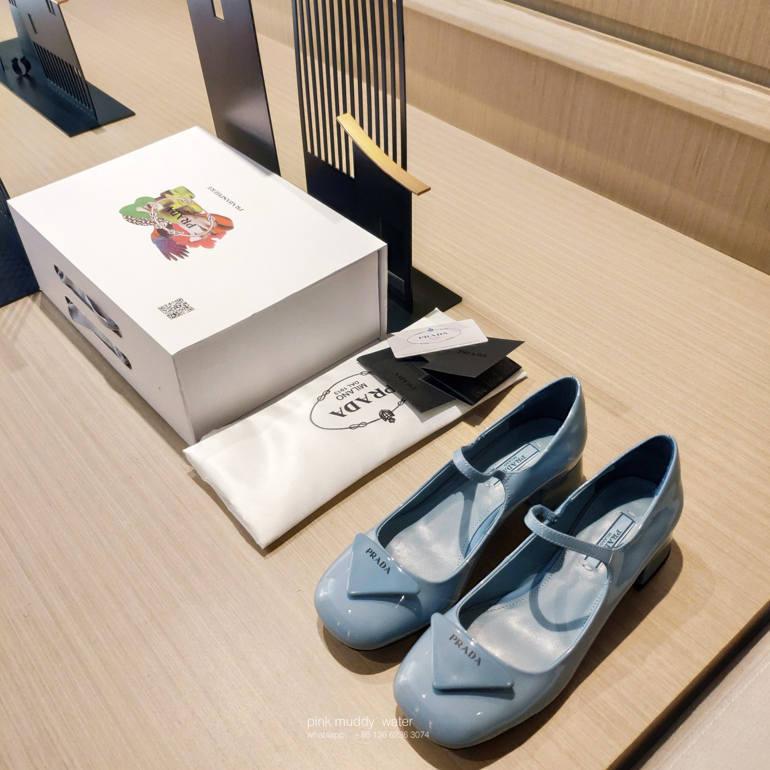 Patent leather pumps