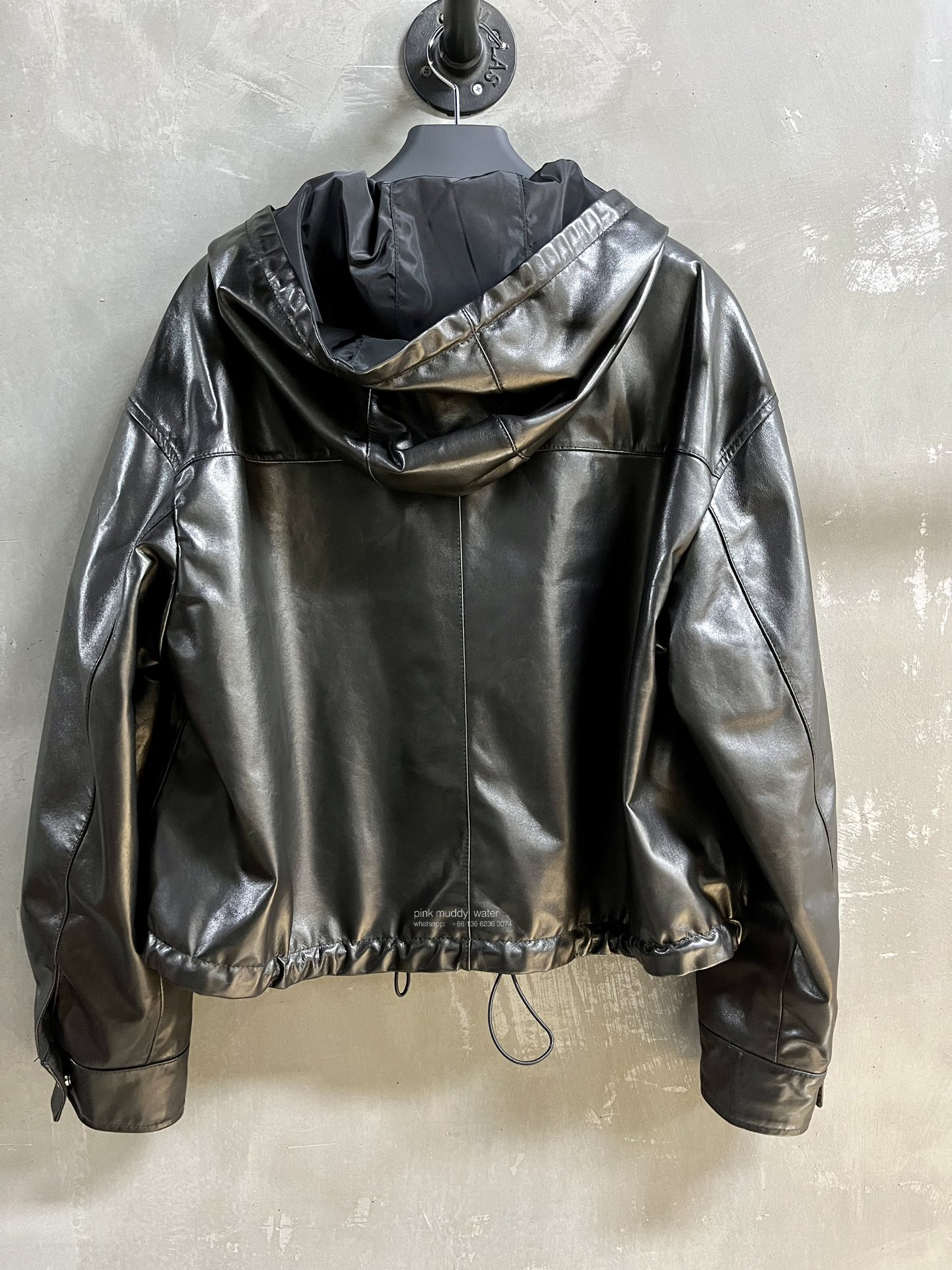 Reversible nappa leather jacket