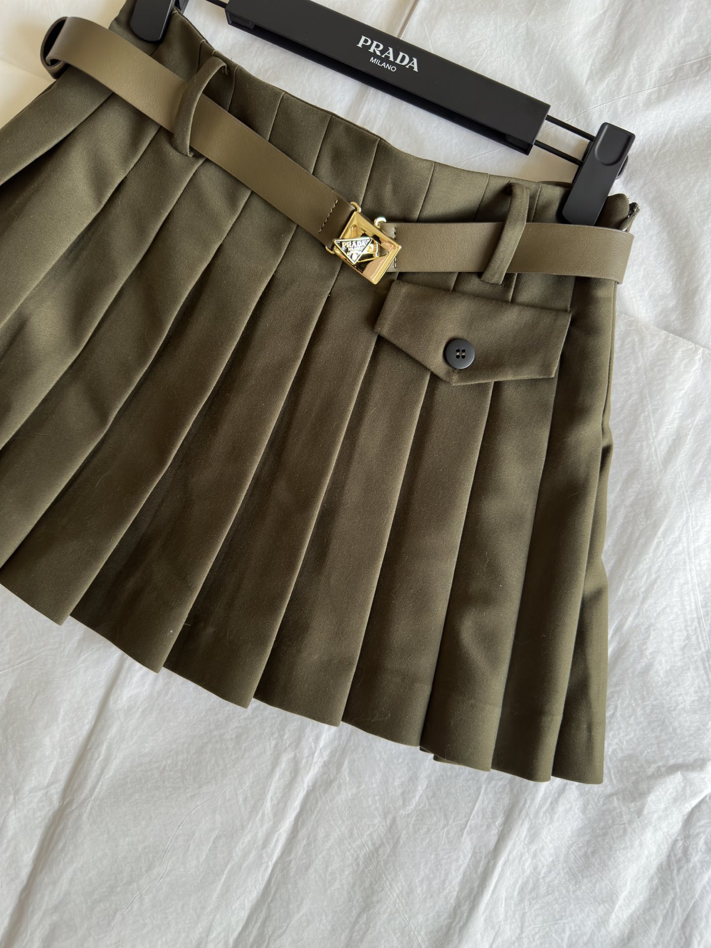 Gabardine miniskirt