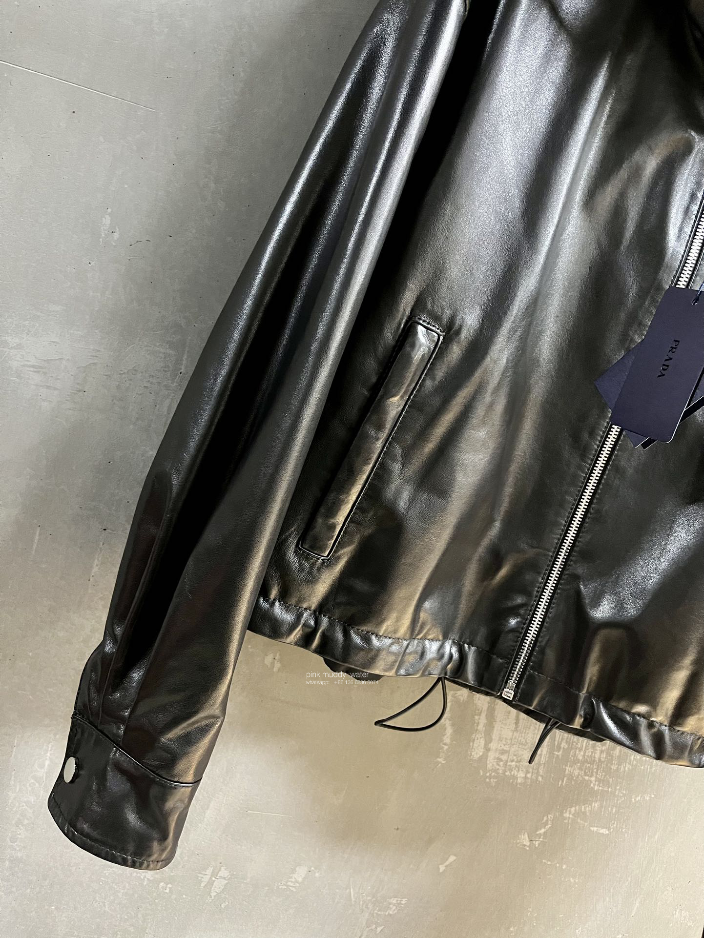 Reversible nappa leather jacket