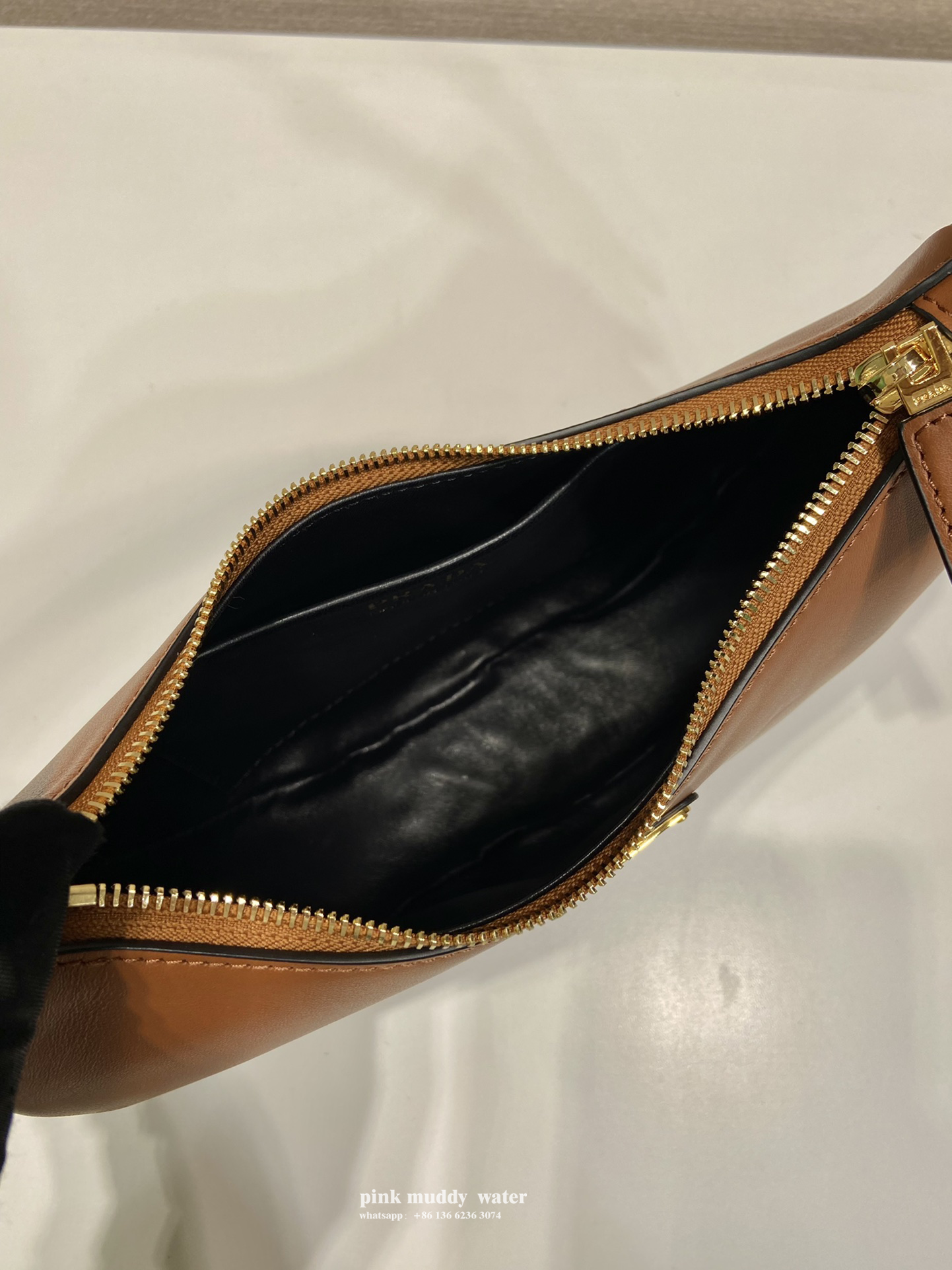 Prada Arqué leather shoulder bag