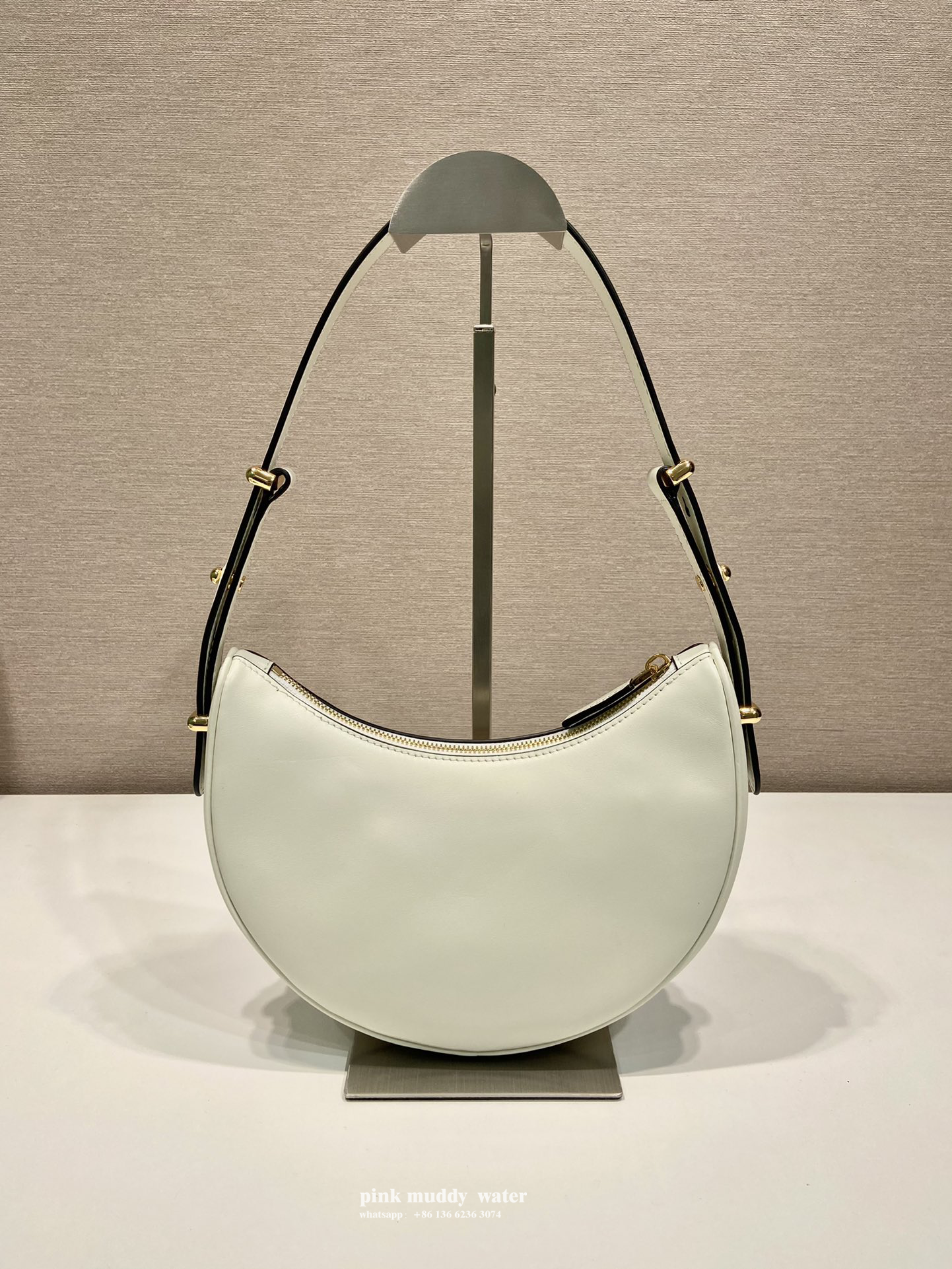Prada Arqué leather shoulder bag