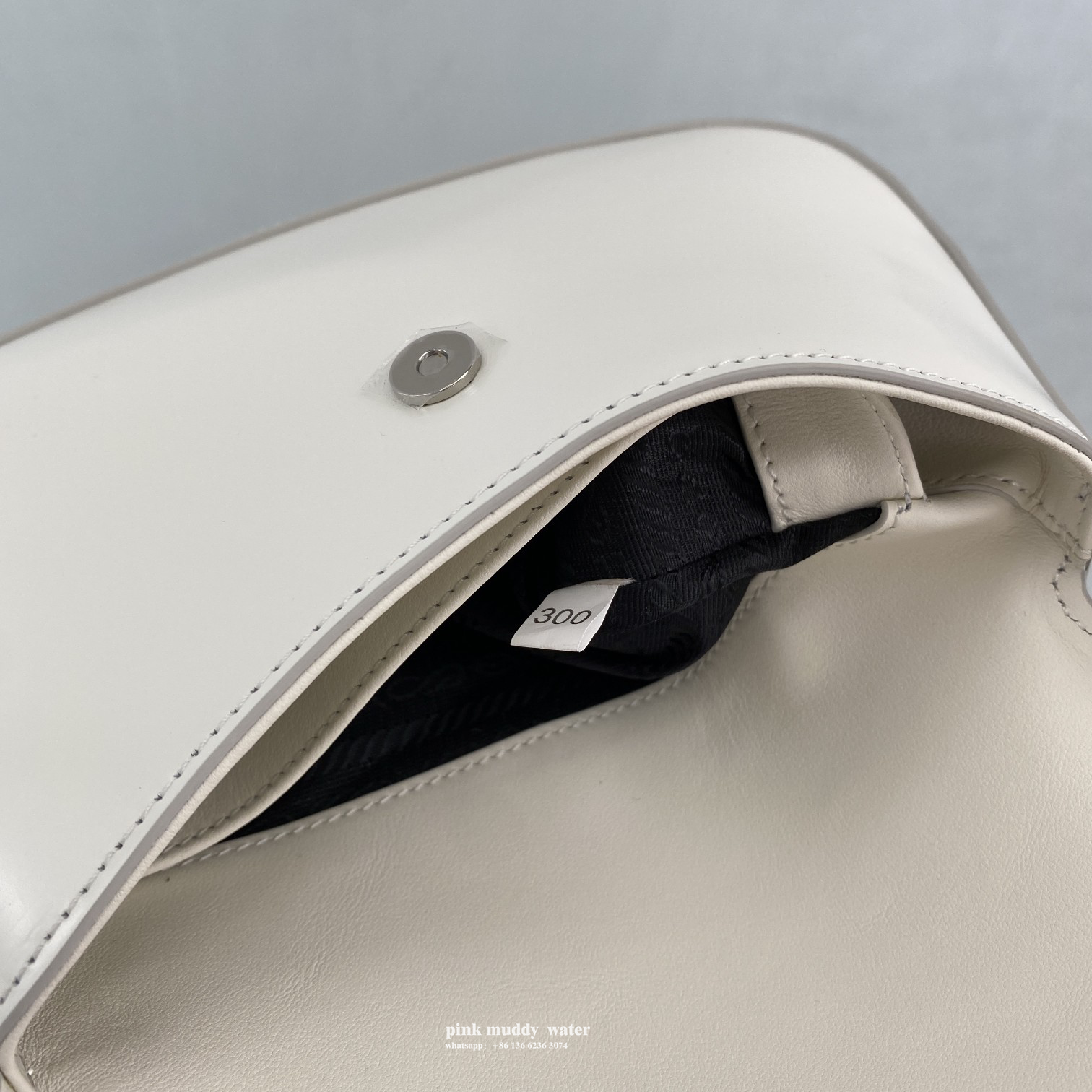 Prada Cleo brushed leather shoulder bag with flap