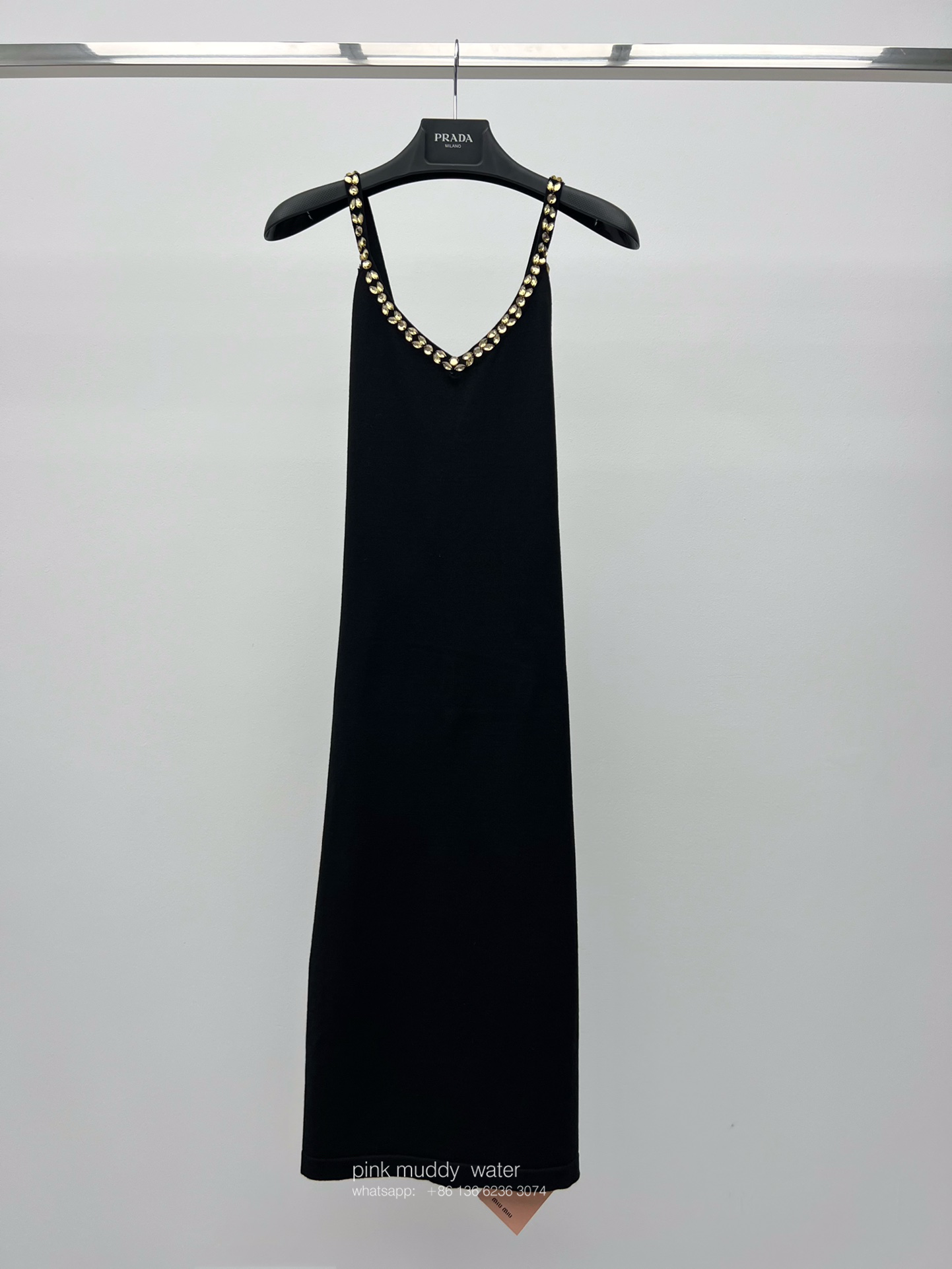 embroidered grain de poudre dress